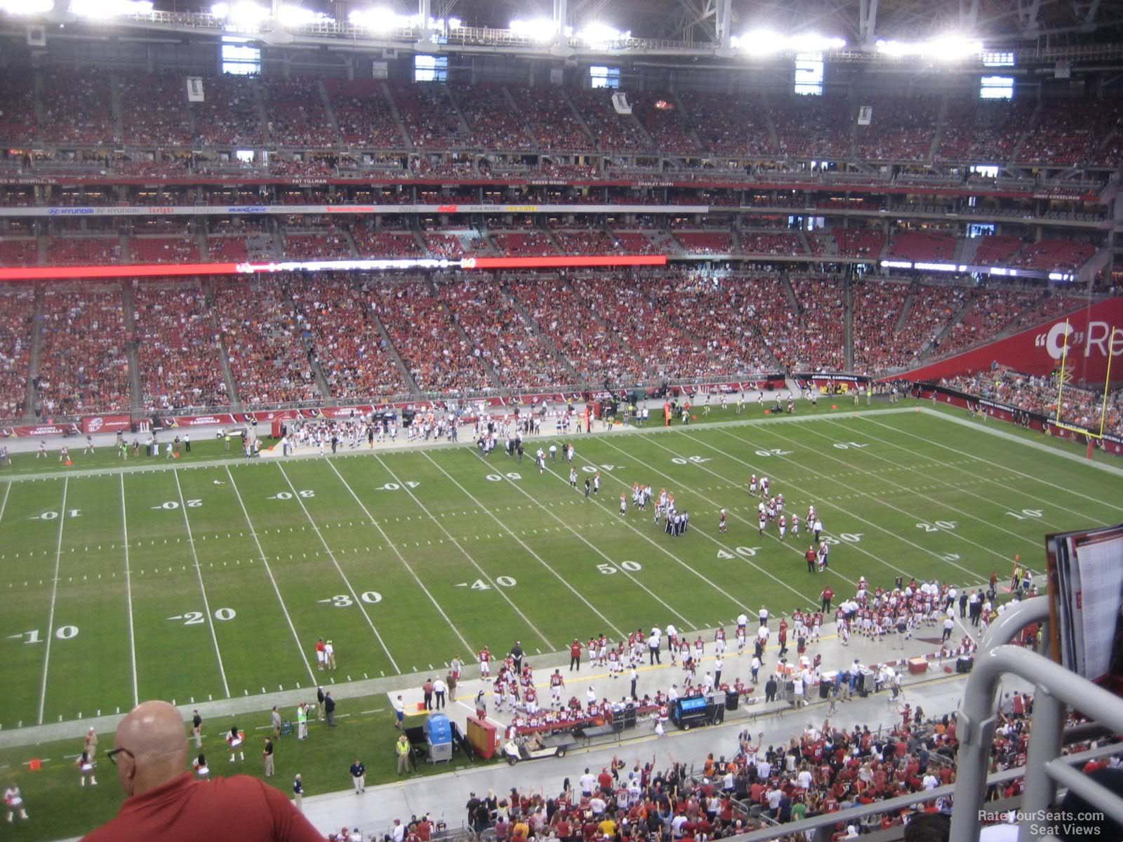section 415, row e seat view  for football - state farm stadium