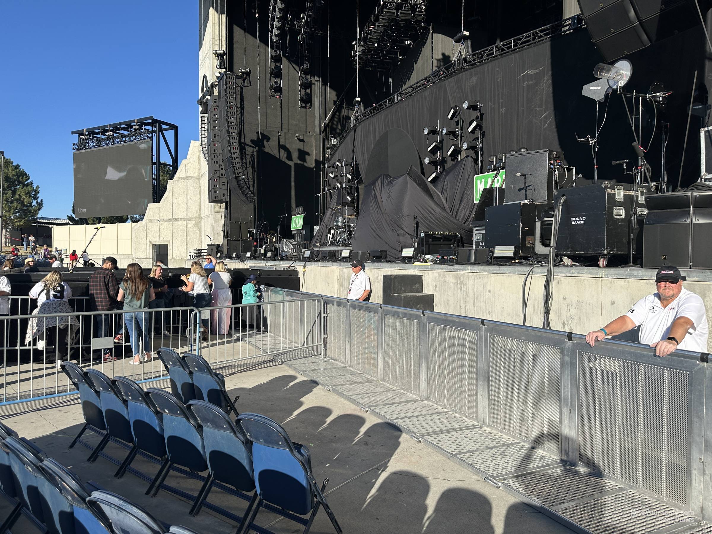 section 101, row c seat view  - utah first credit union amphitheatre