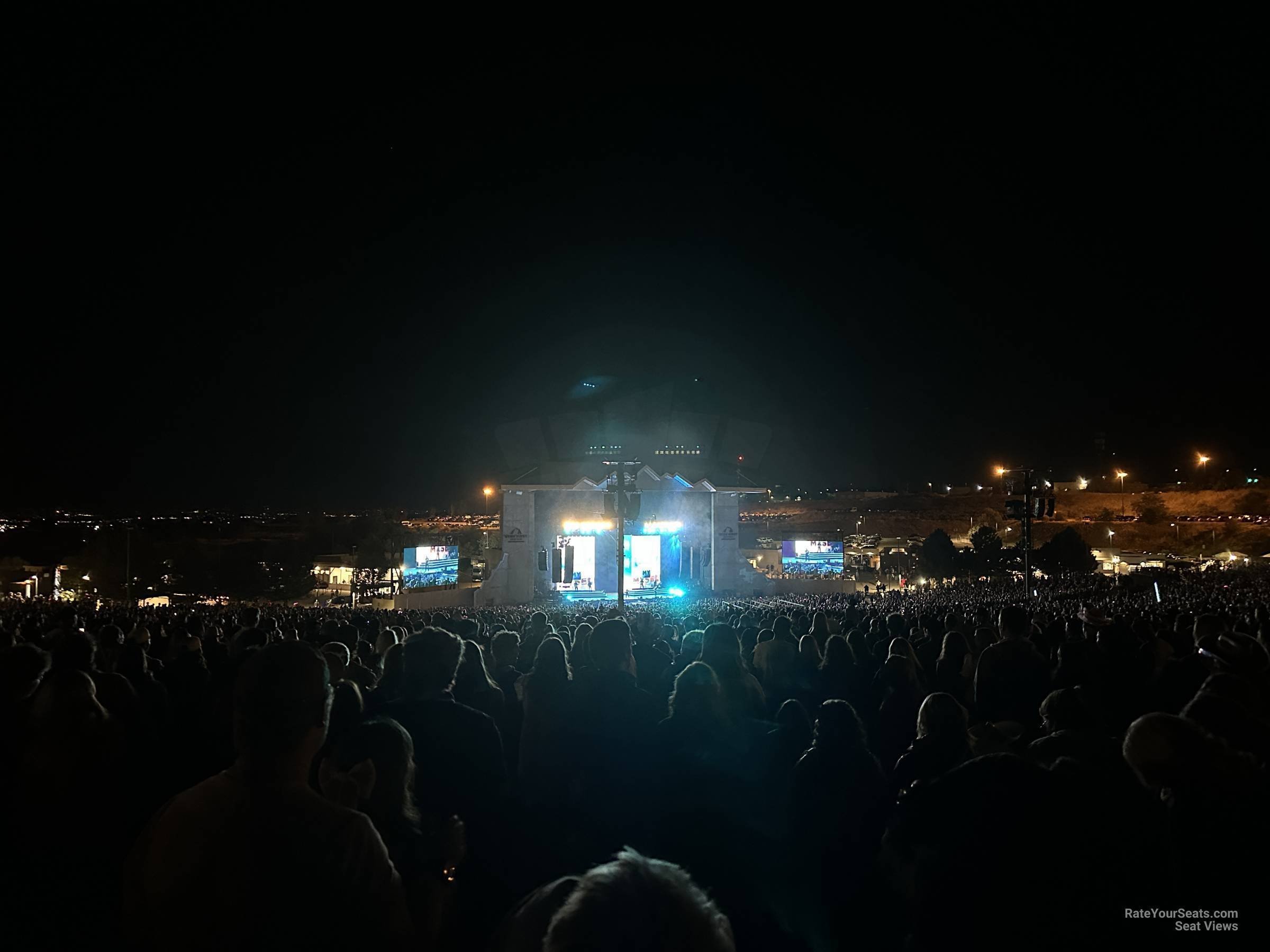 lawn seat view  - utah first credit union amphitheatre