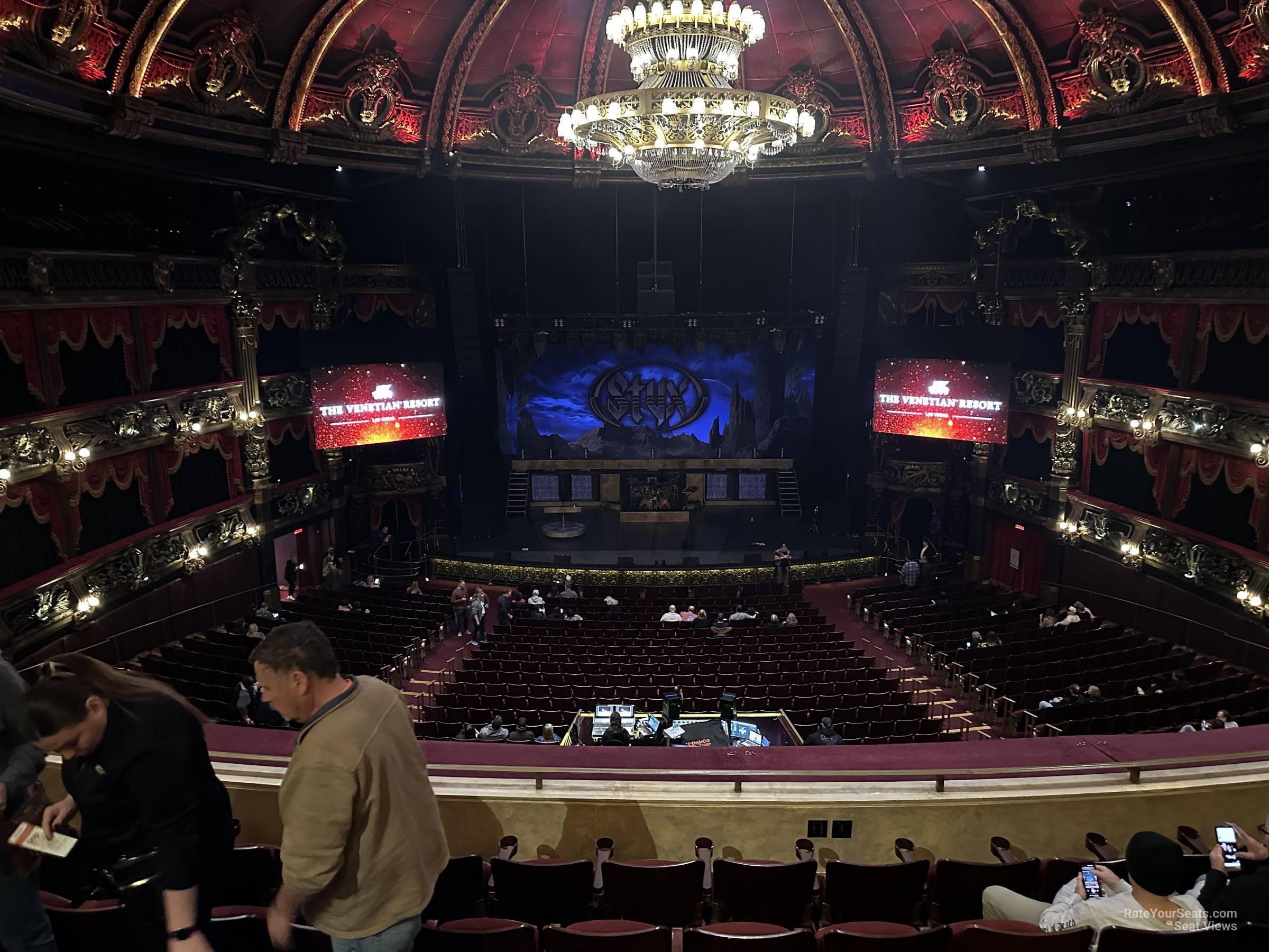 view from mezzanine 11 row bf seat view - venetian theatre at the venetian las vegas