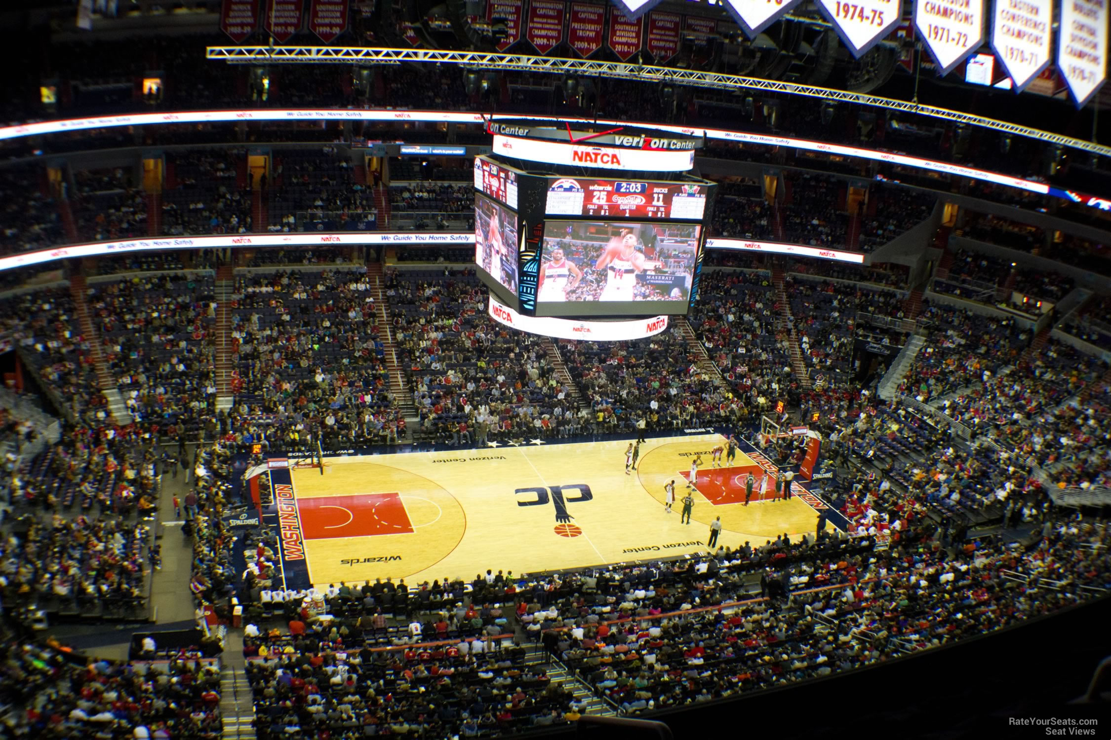 section 432, row f seat view  for basketball - capital one arena