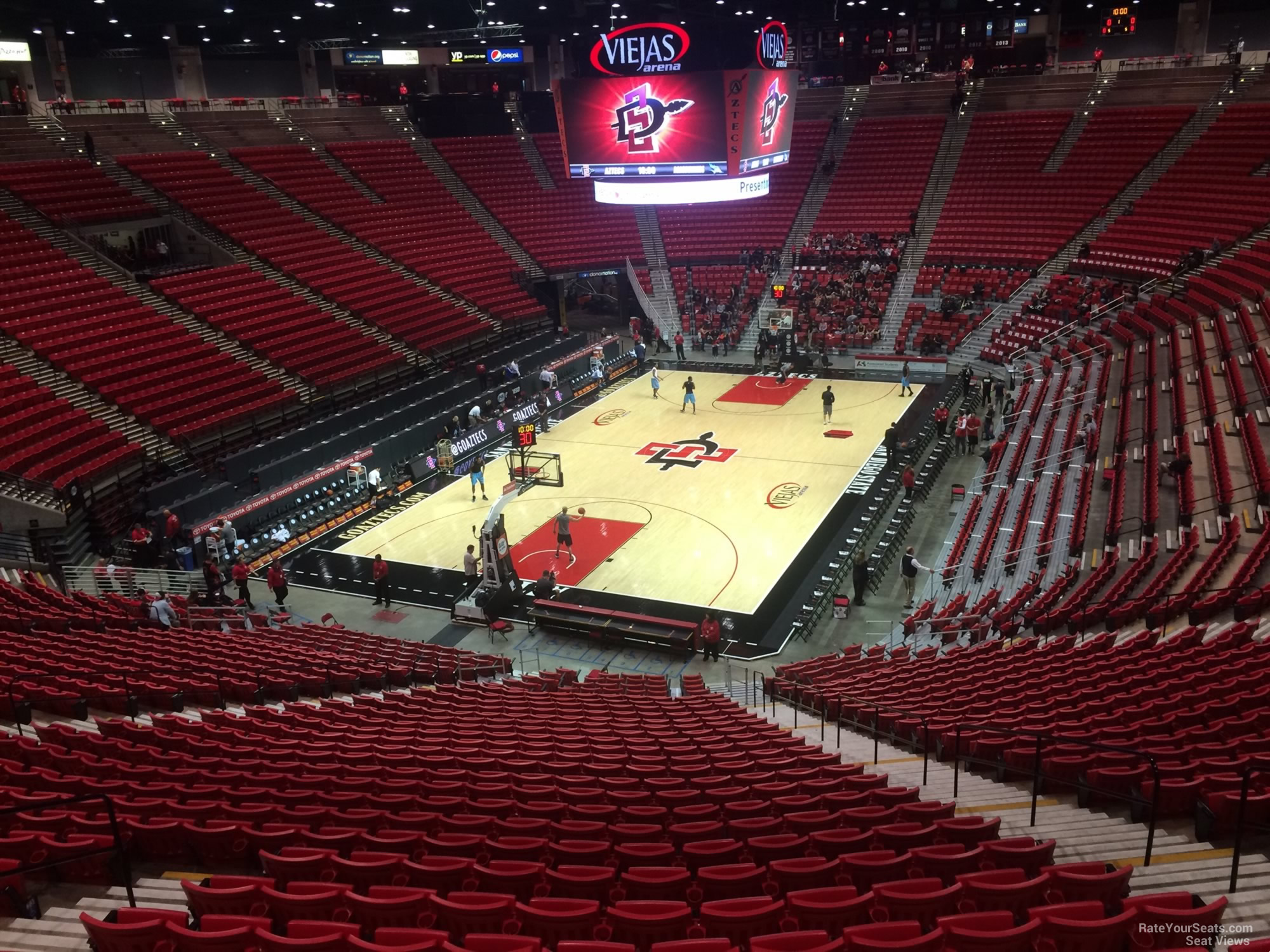 section b, row 30 seat view  - viejas arena