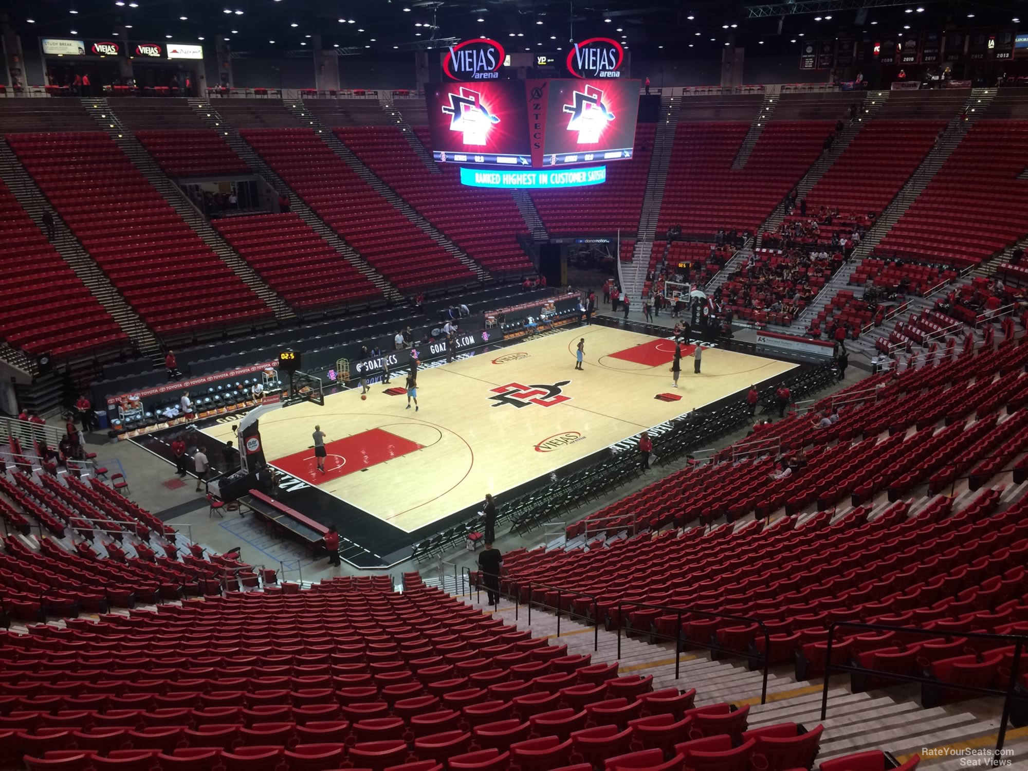 section c, row 30 seat view  - viejas arena