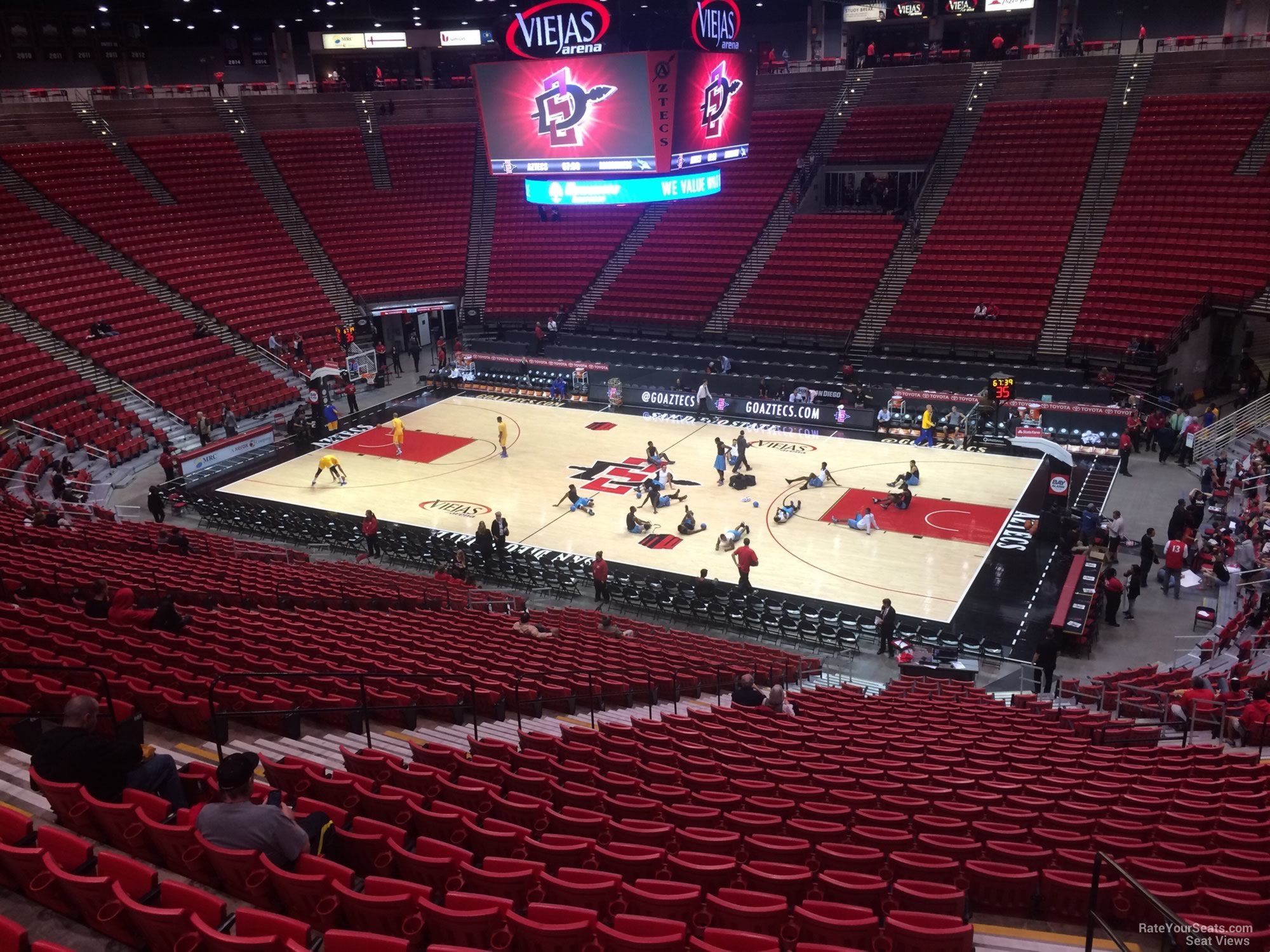 section h, row 30 seat view  - viejas arena