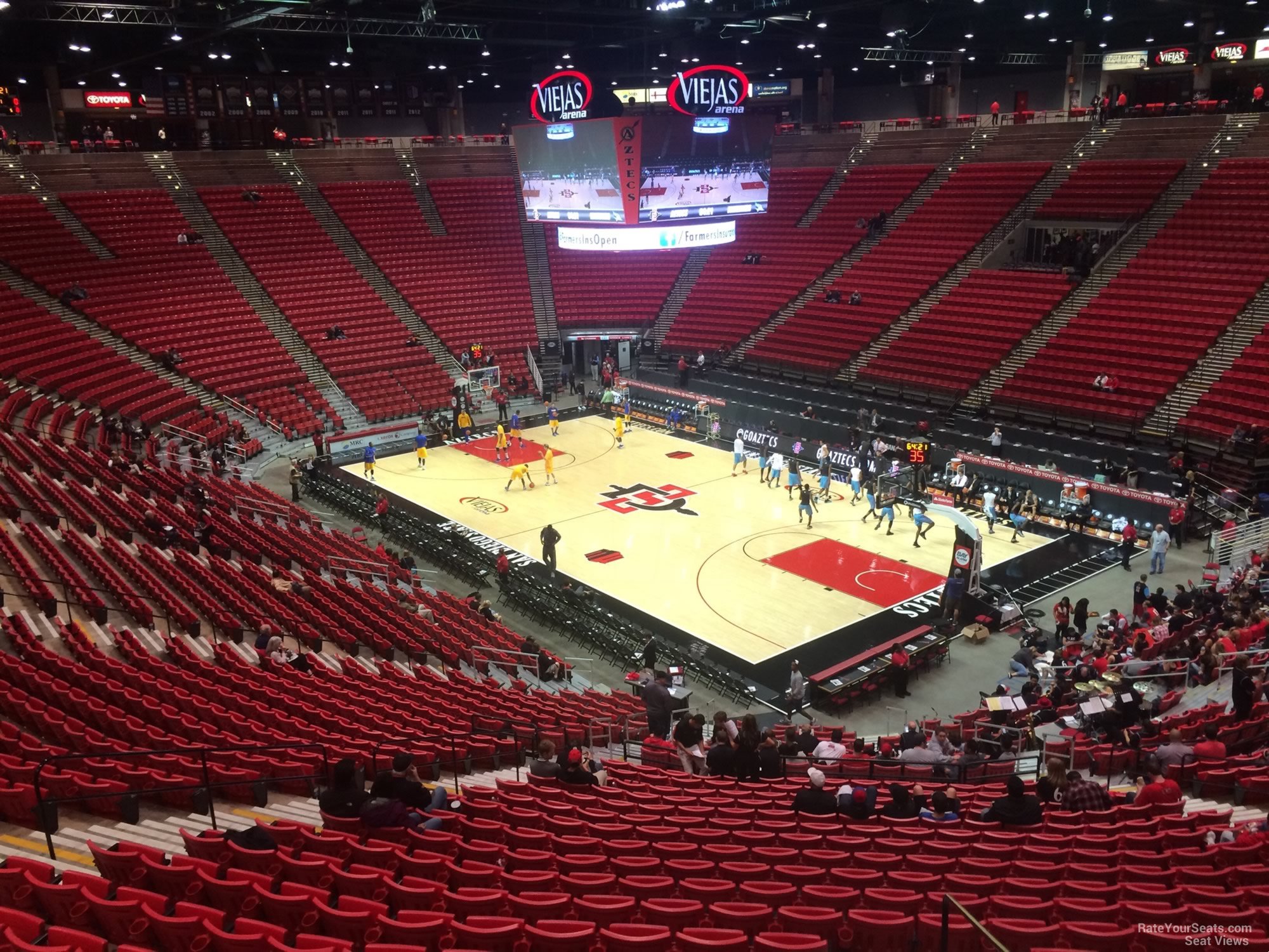 section j, row 30 seat view  - viejas arena