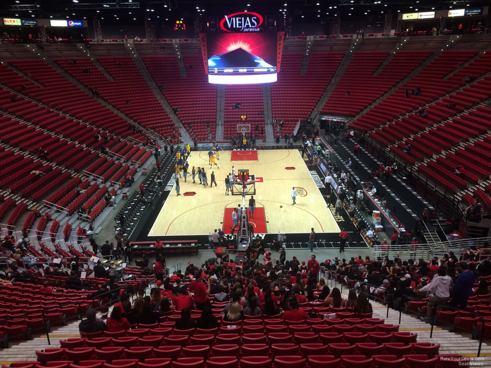 section l, row 30 seat view  - viejas arena