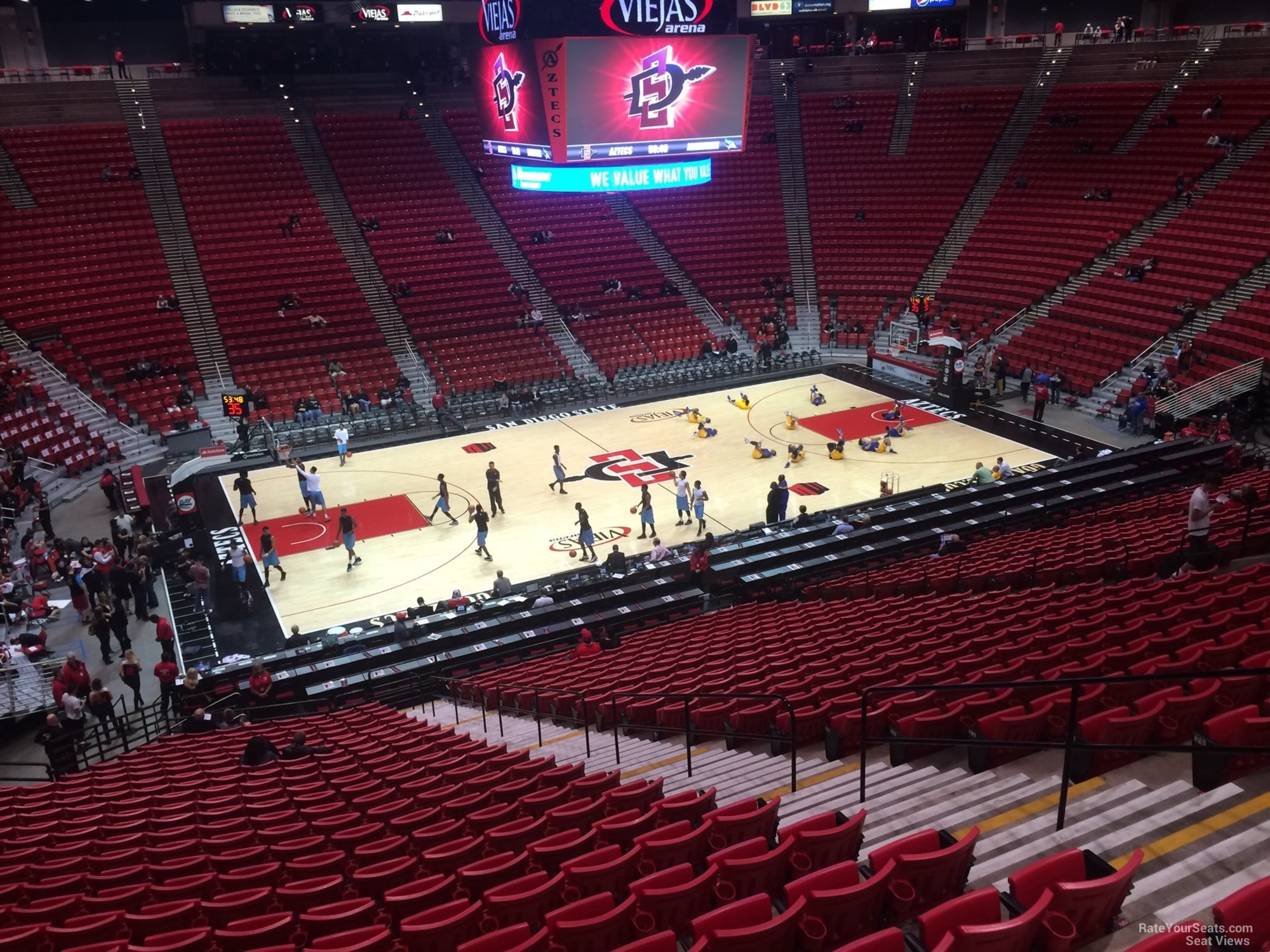 section p, row 30 seat view  - viejas arena