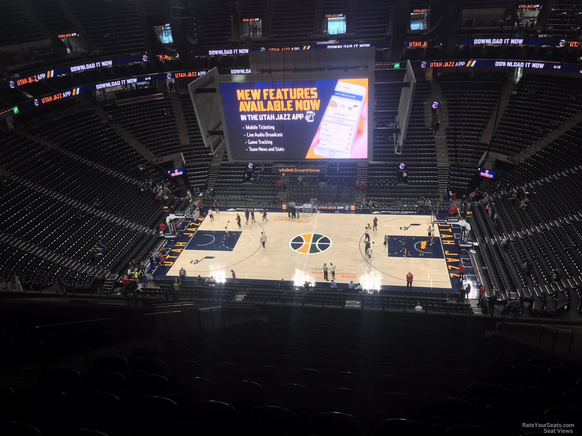 section 111, row 12 seat view  for basketball - delta center