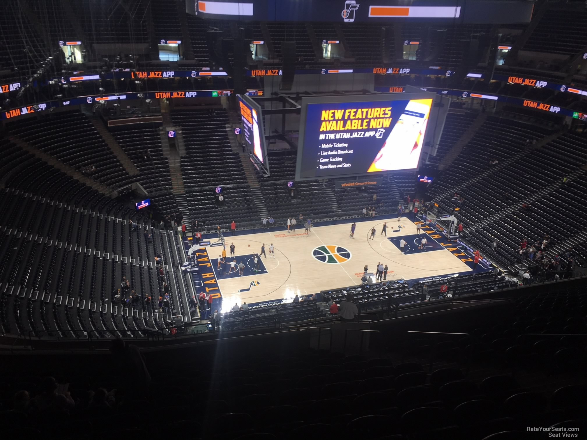 section 135, row 12 seat view  for basketball - delta center