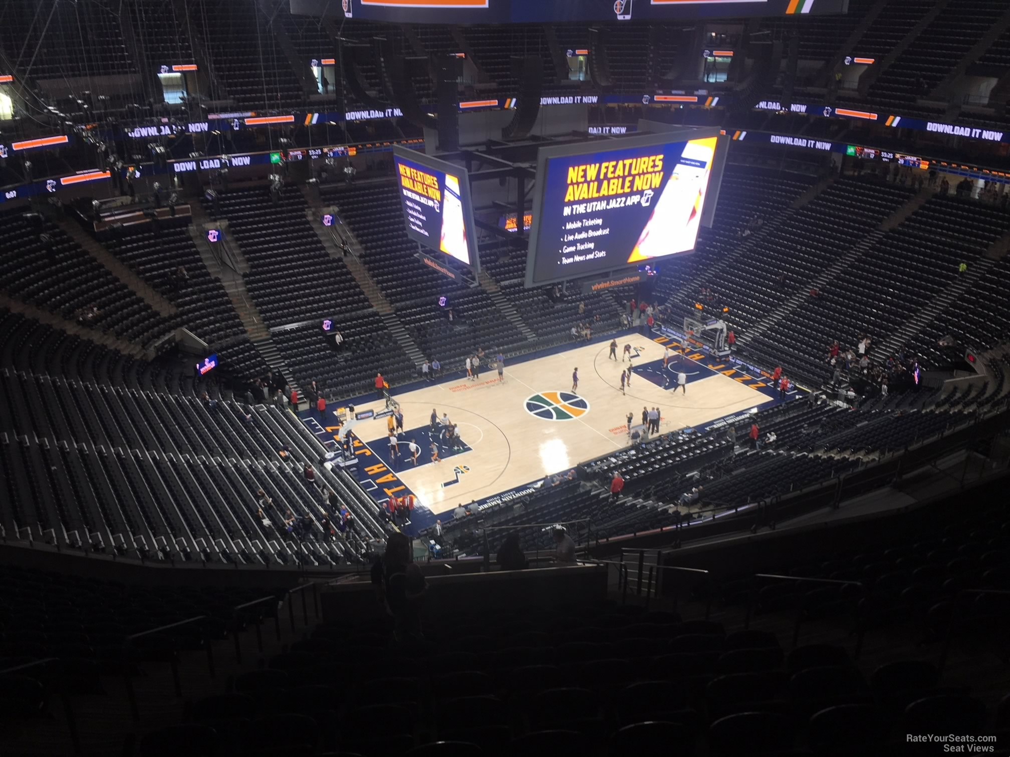 section 136, row 12 seat view  for basketball - delta center