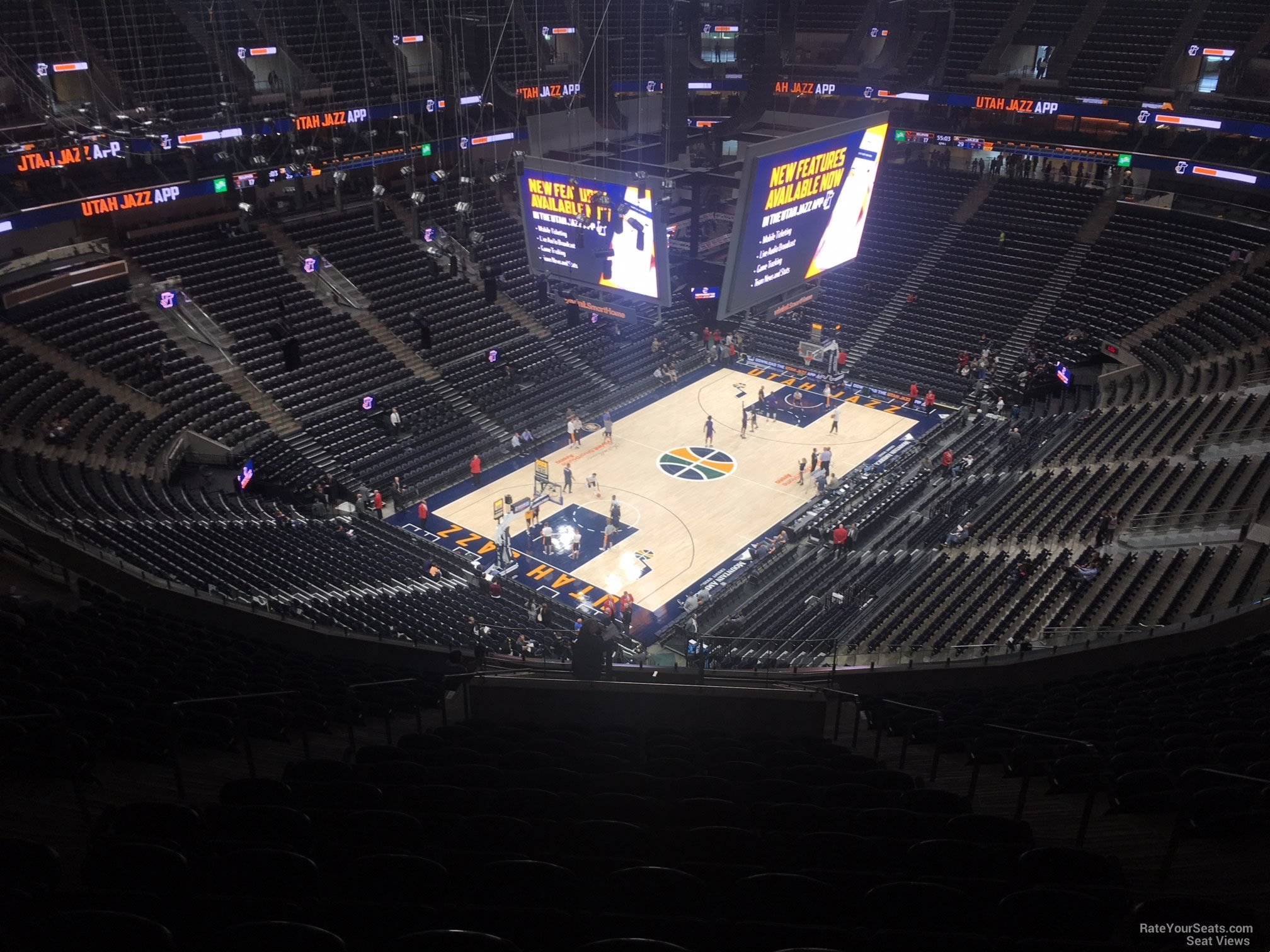 section 138, row 12 seat view  for basketball - delta center