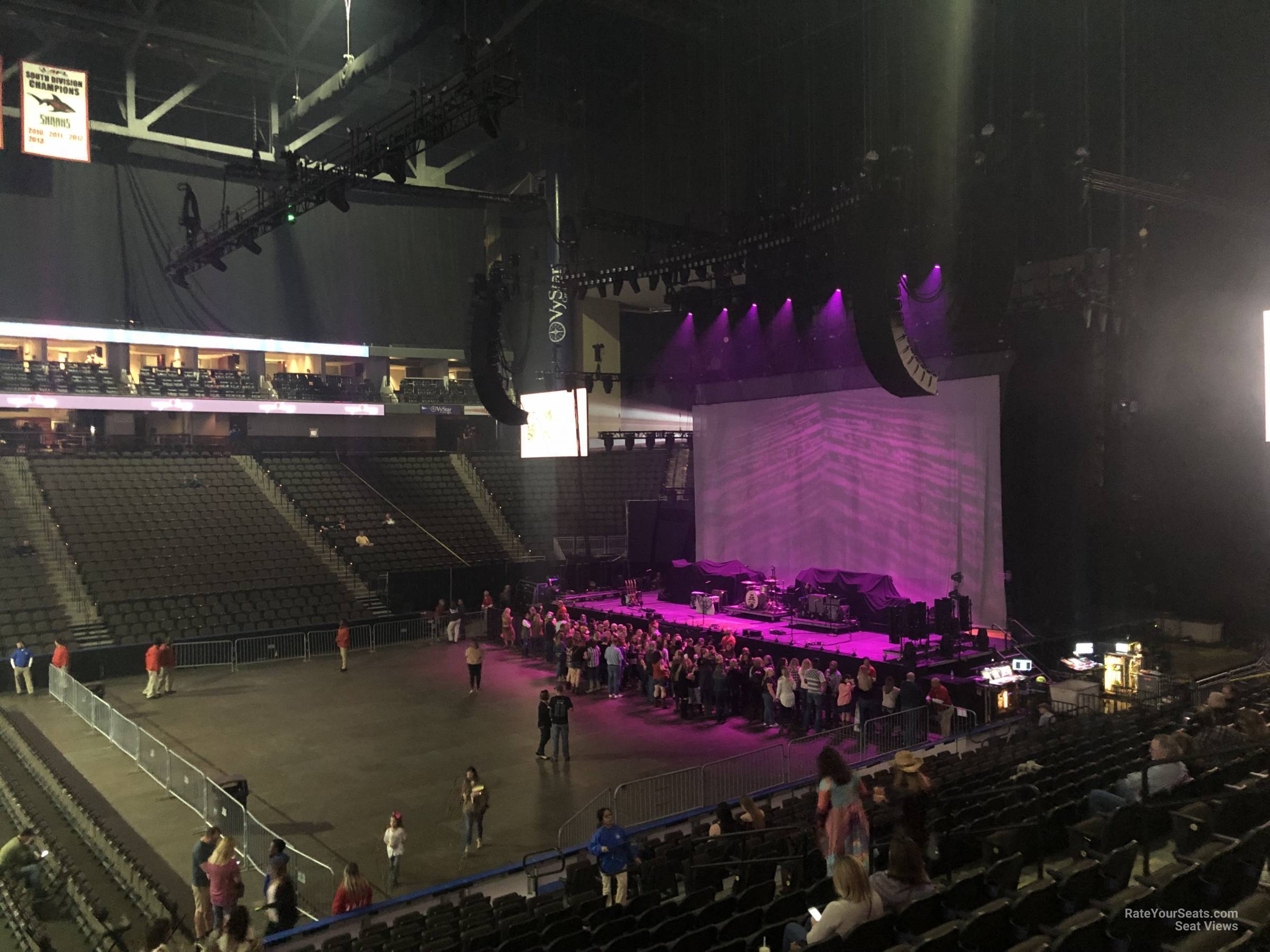 Vystar Veterans Memorial Arena Section 103 Concert Seating ...