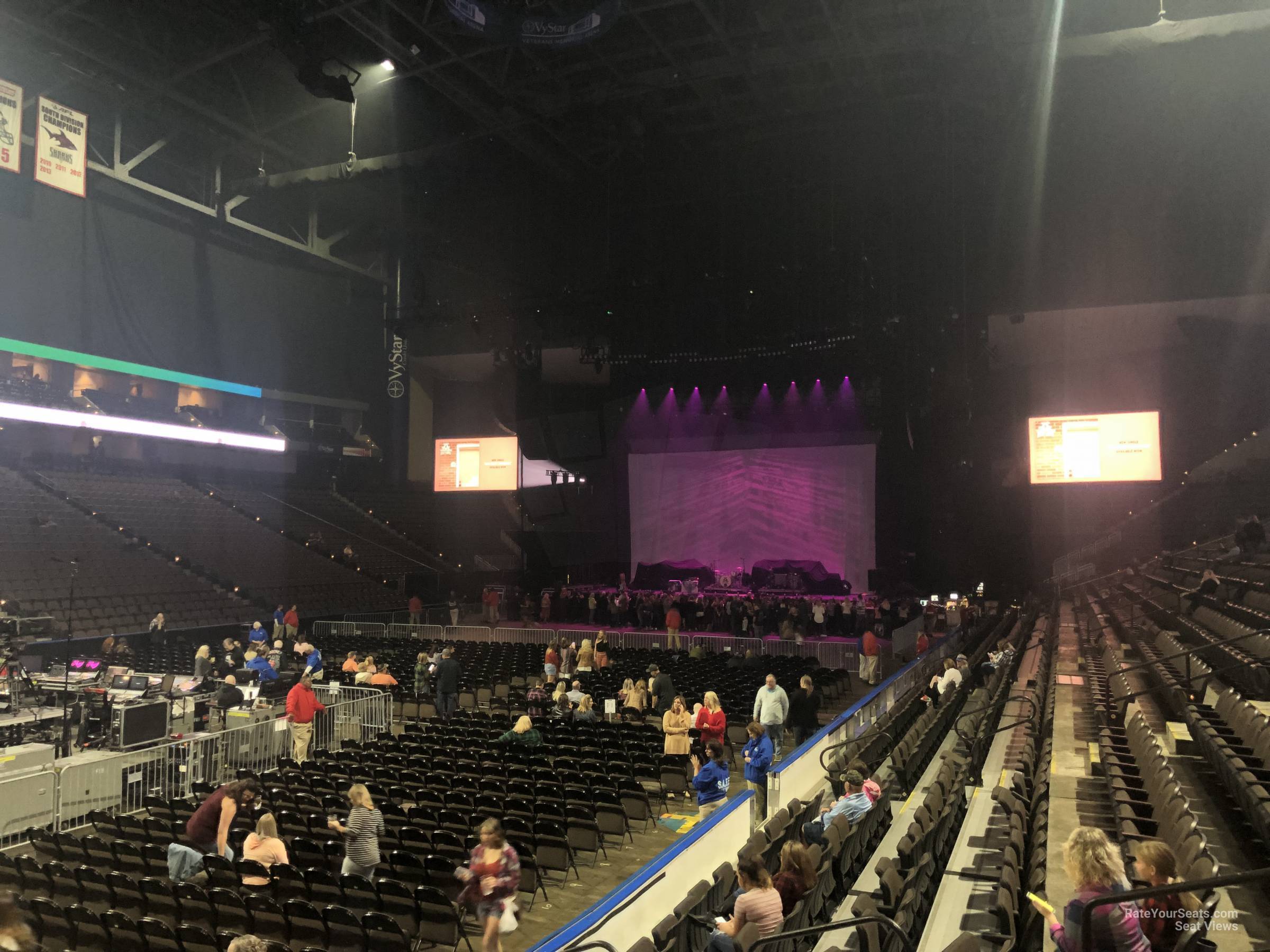 Section 106 at Vystar Veterans Memorial Arena for Concerts ...