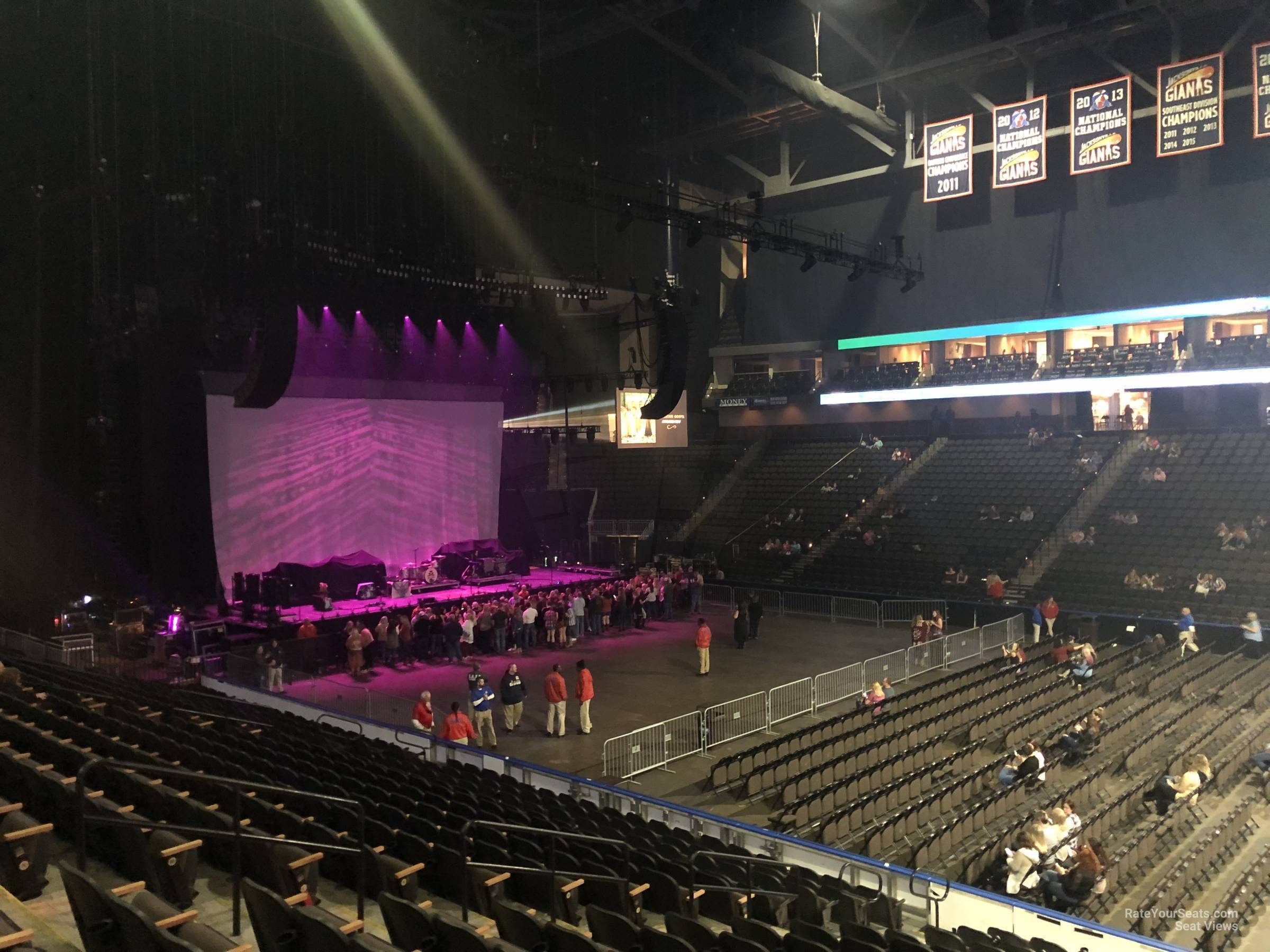 Vystar Veterans Memorial Arena Section 113 Concert Seating ...