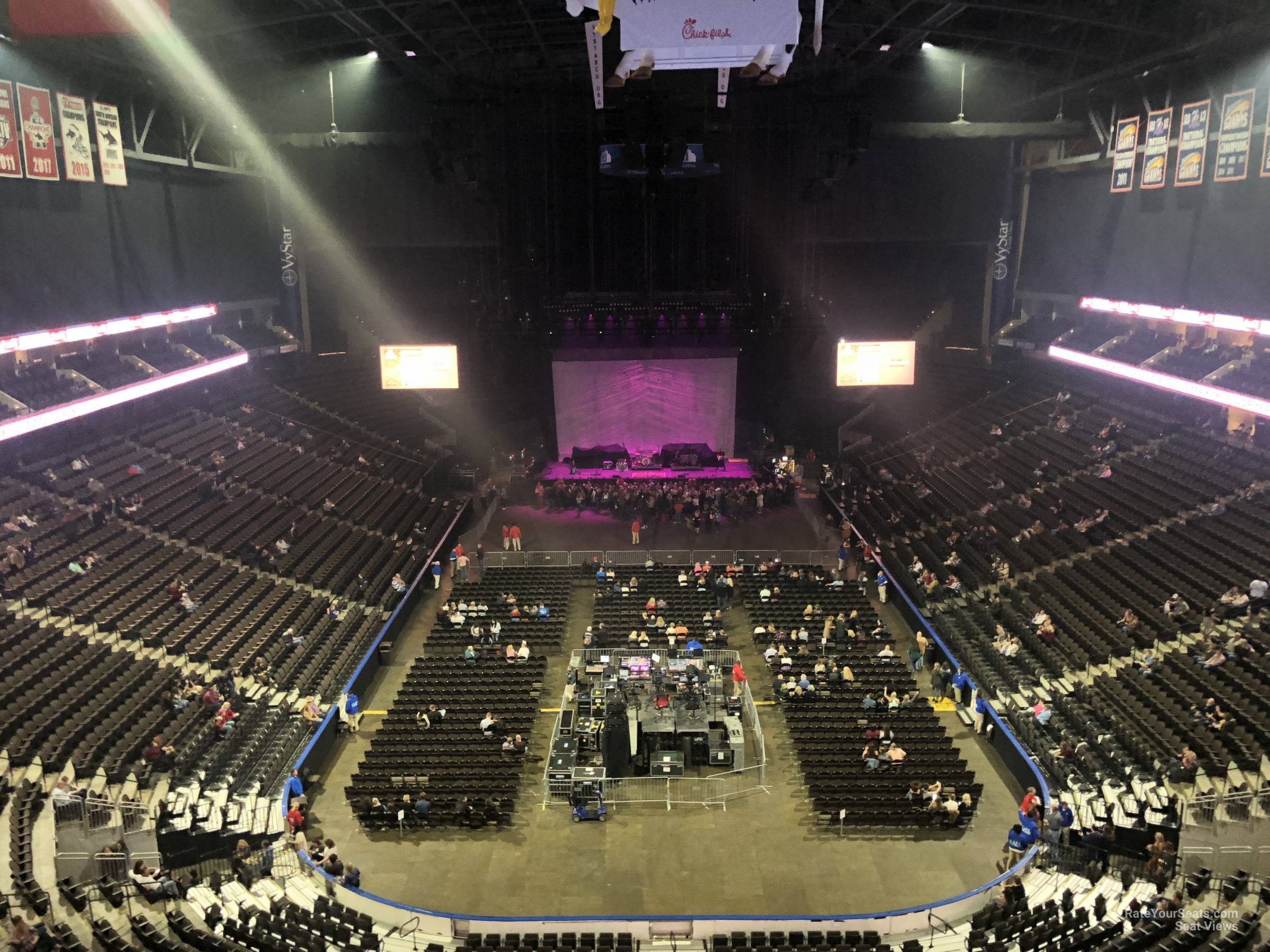 Vystar Veterans Memorial Arena Section 312 Concert Seating