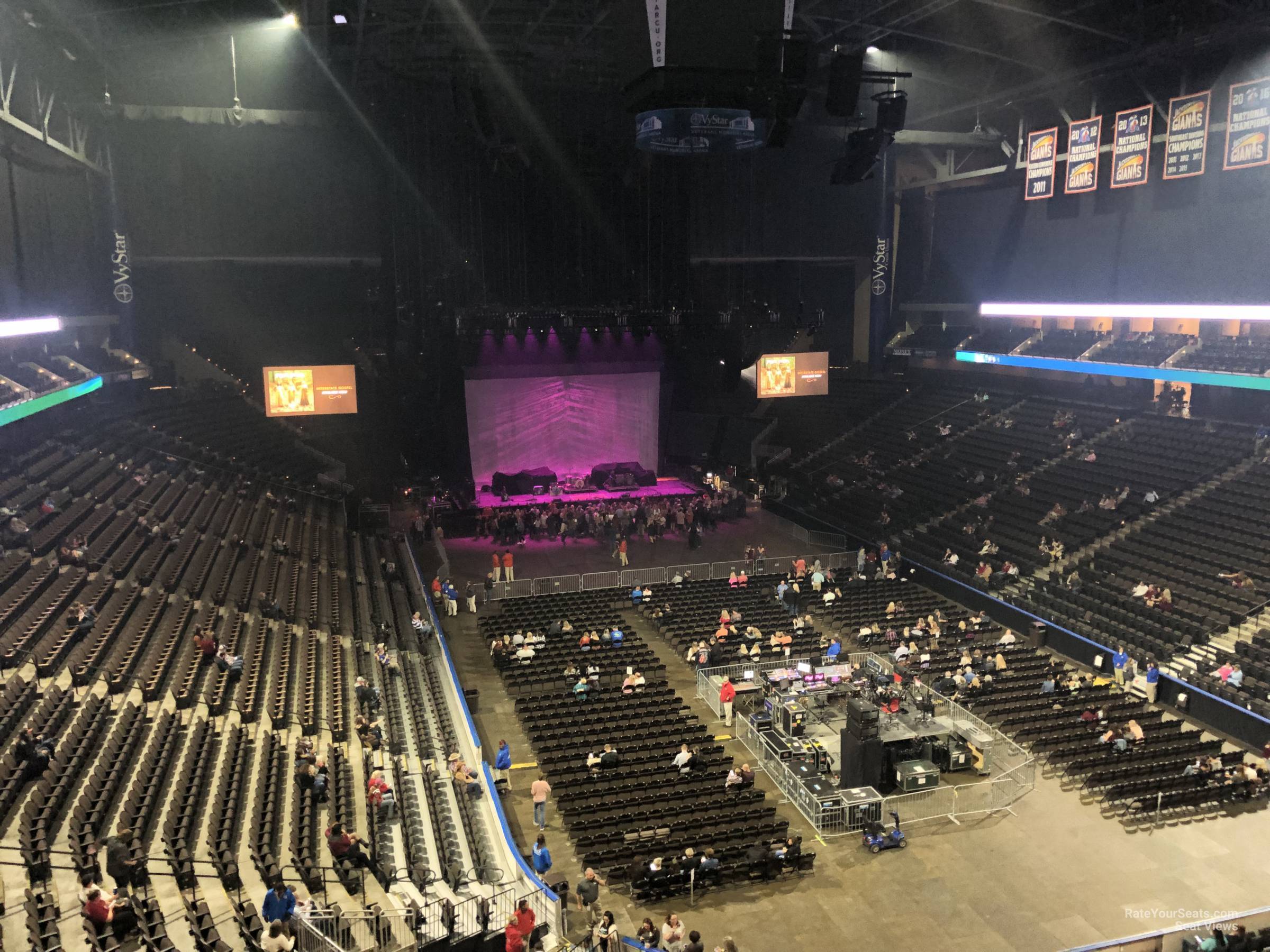 Vystar Veterans Memorial Arena Section 314 Concert Seating ...