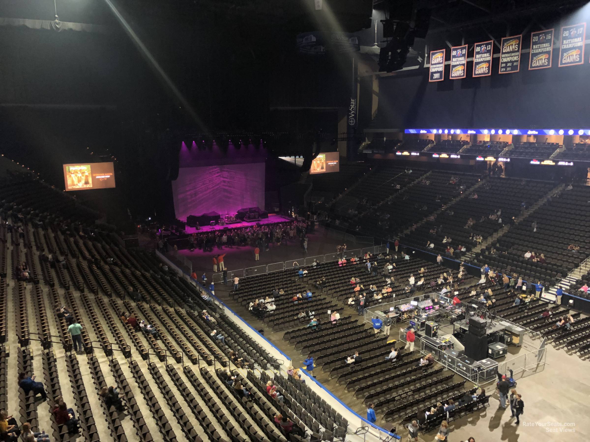 Vystar Veterans Memorial Arena Seating Chart Rows