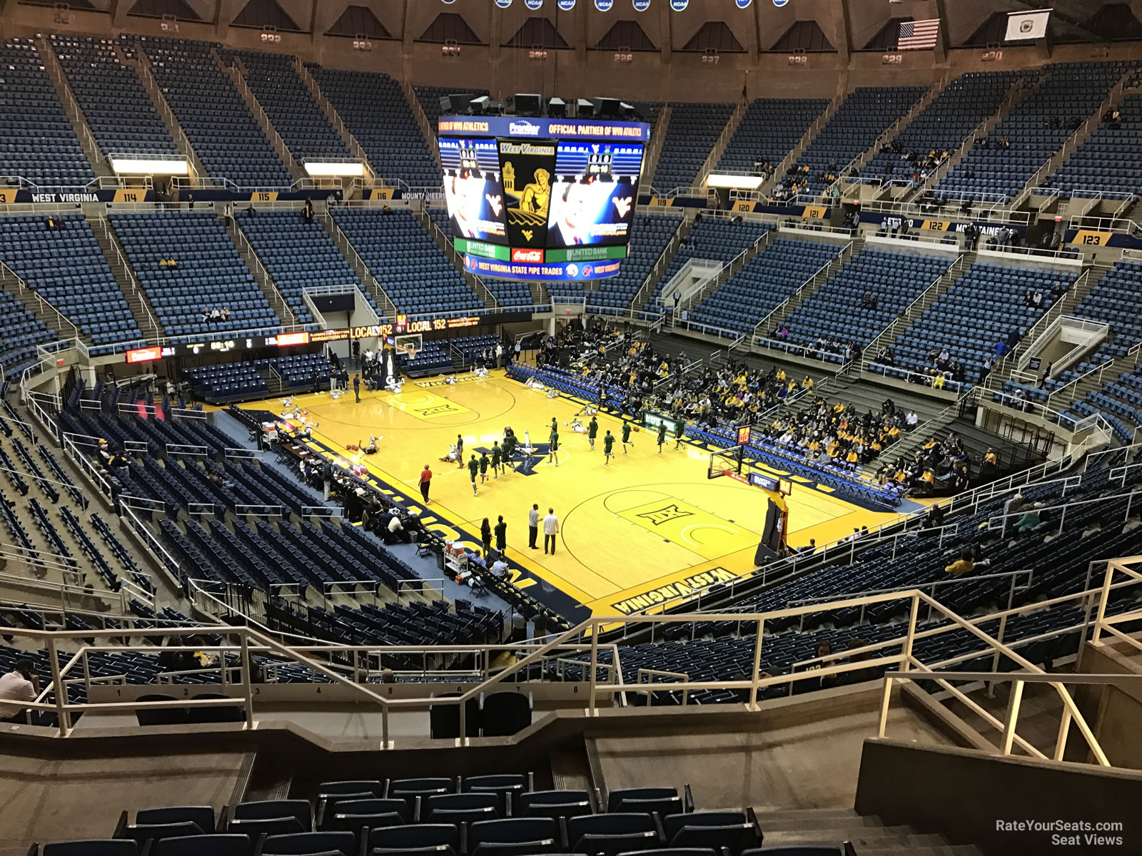 West Virginia Basketball Arena Seating Chart