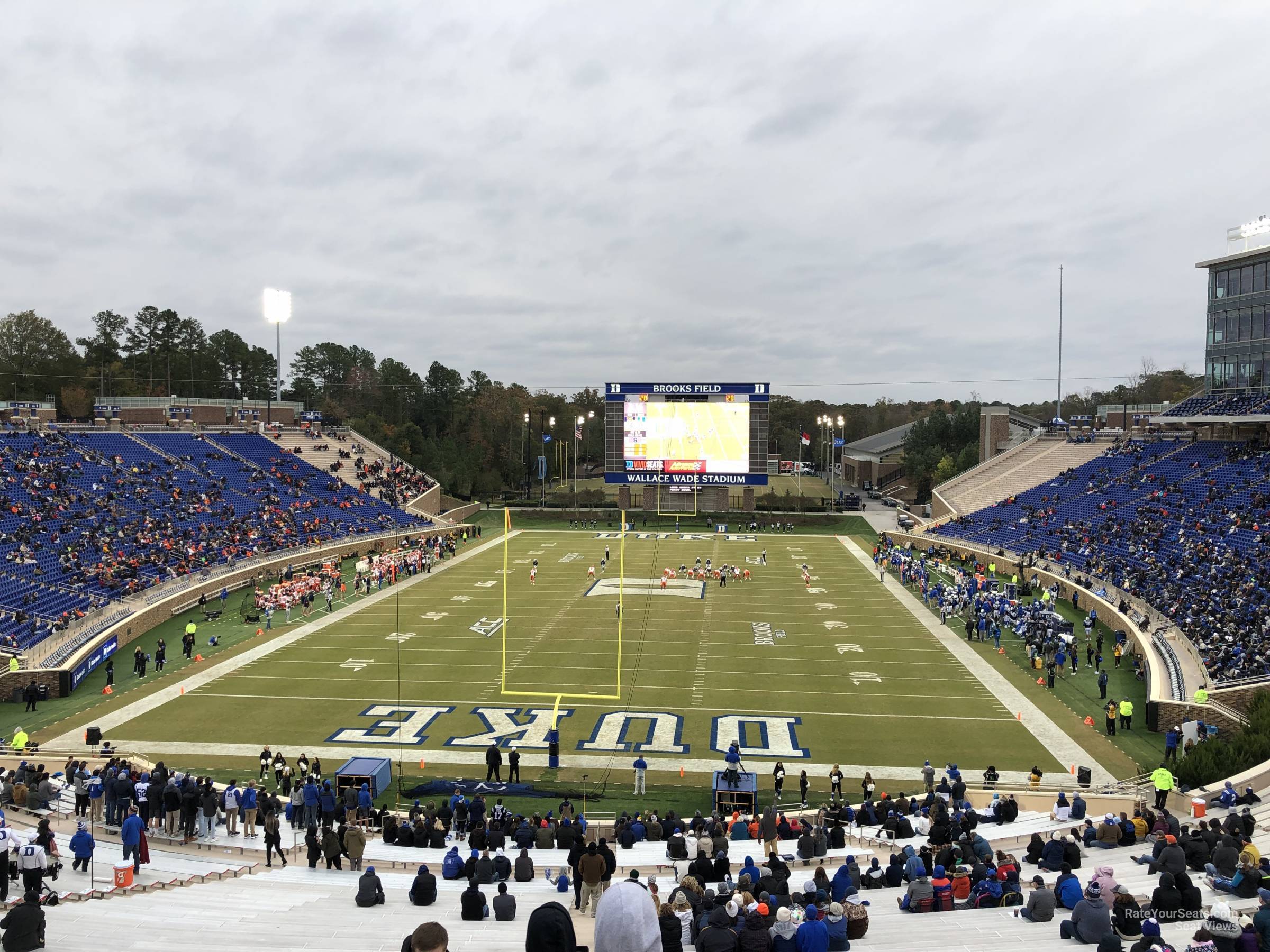general admission seat view  - wallace wade stadium