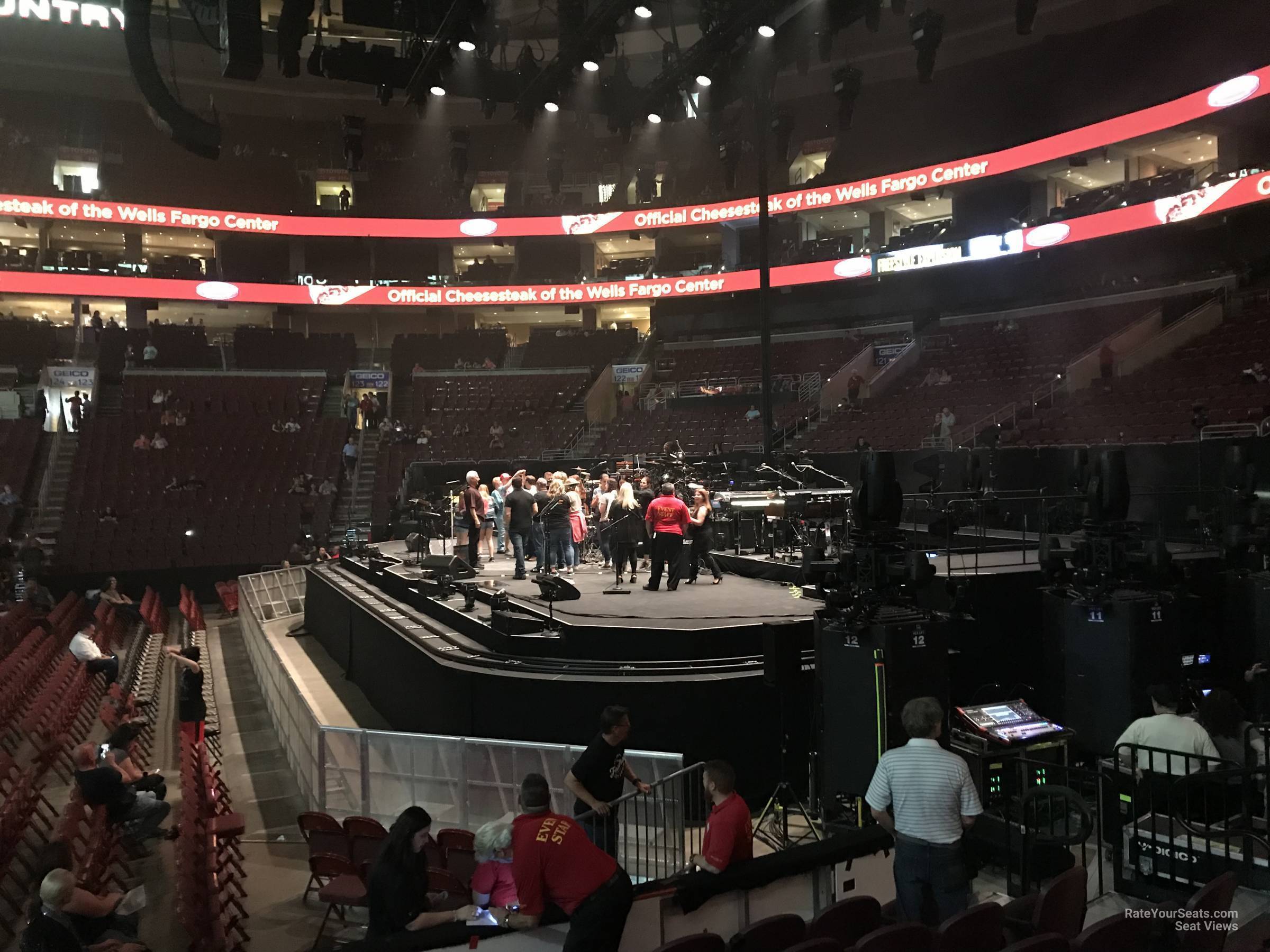 Wells Fargo Center Section 115 Concert Seating