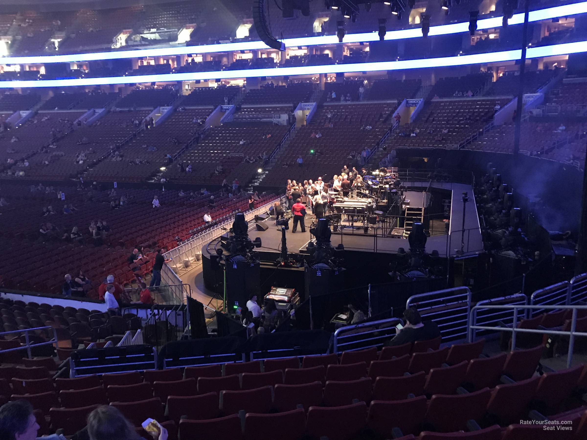 section 116, row 17 seat view  for concert - wells fargo center
