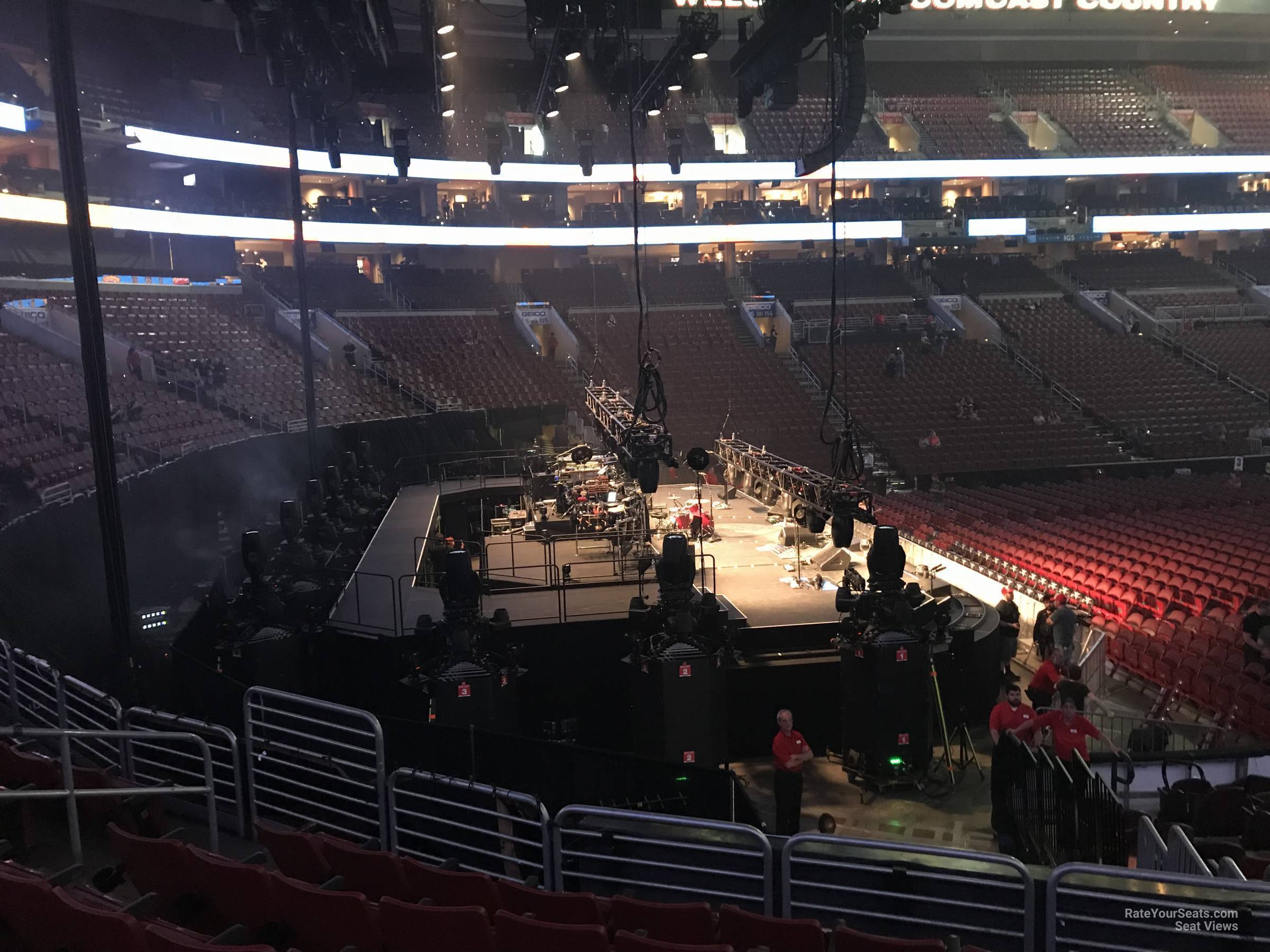 Wells Fargo Center Section 122 Concert Seating - RateYourSeats.com