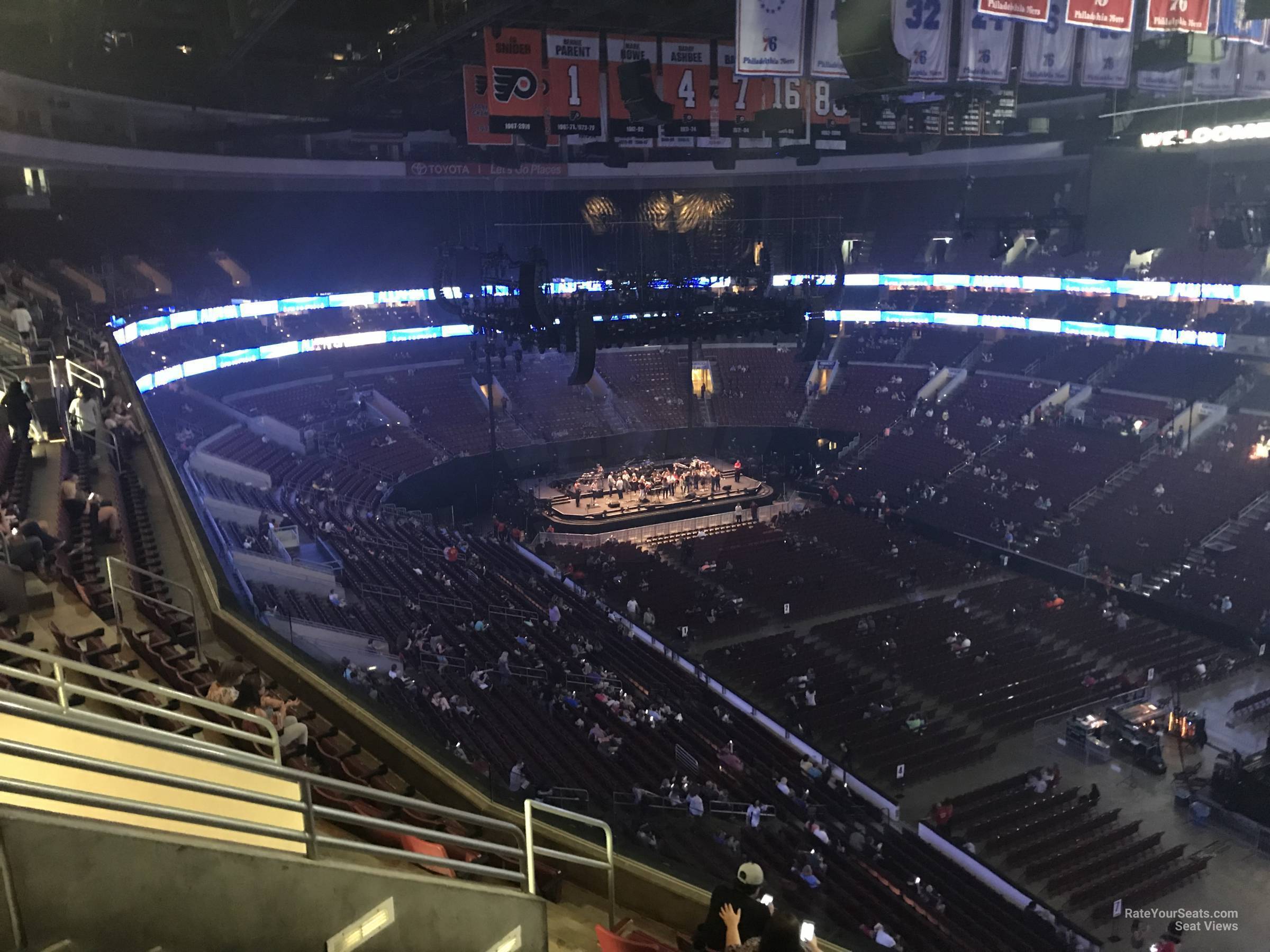 section 204a, row 7 seat view  for concert - wells fargo center