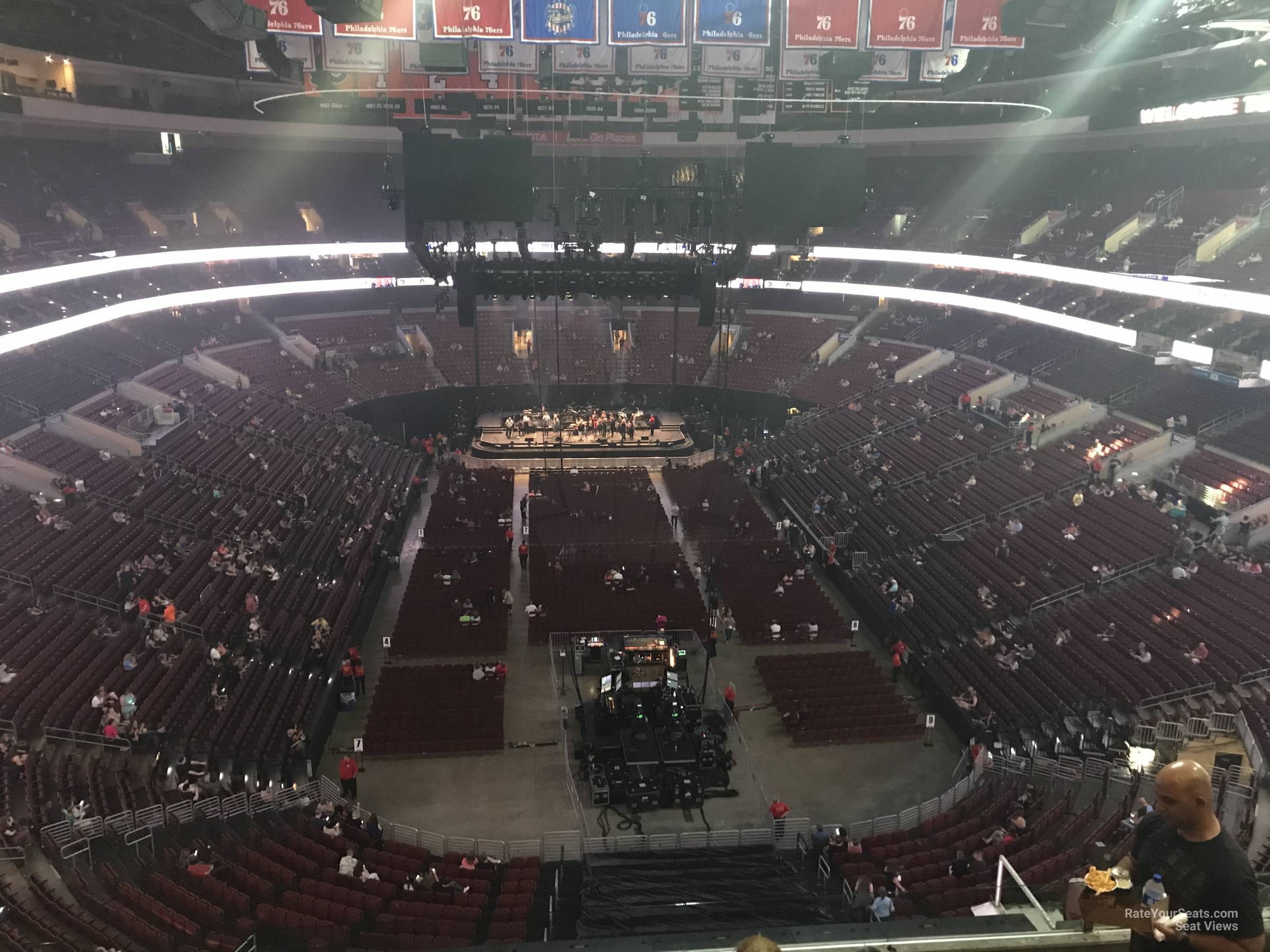 section 207, row 7 seat view  for concert - wells fargo center