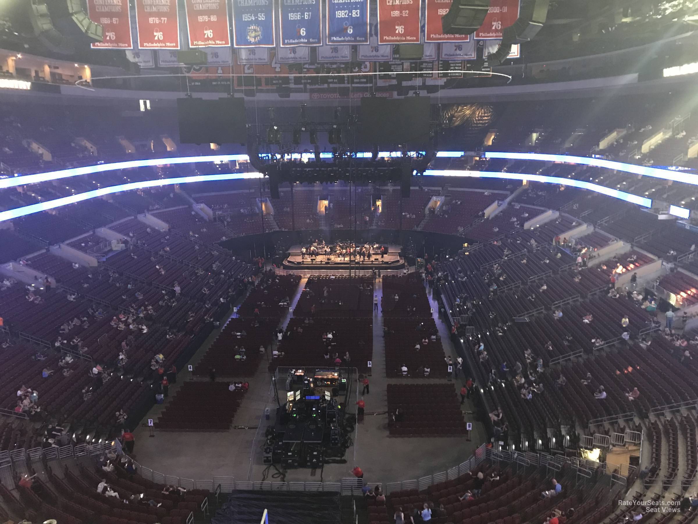 section 207a, row 7 seat view  for concert - wells fargo center