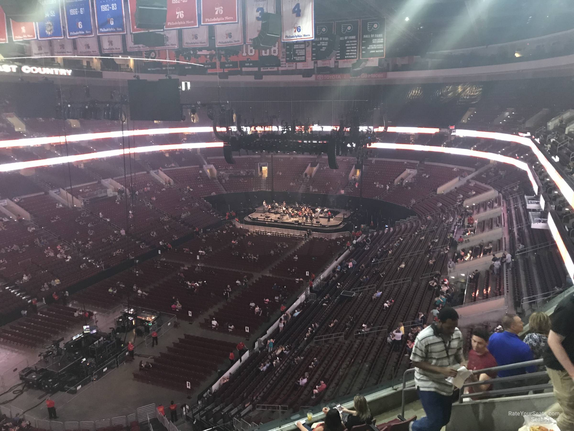 section 209a, row 7 seat view  for concert - wells fargo center