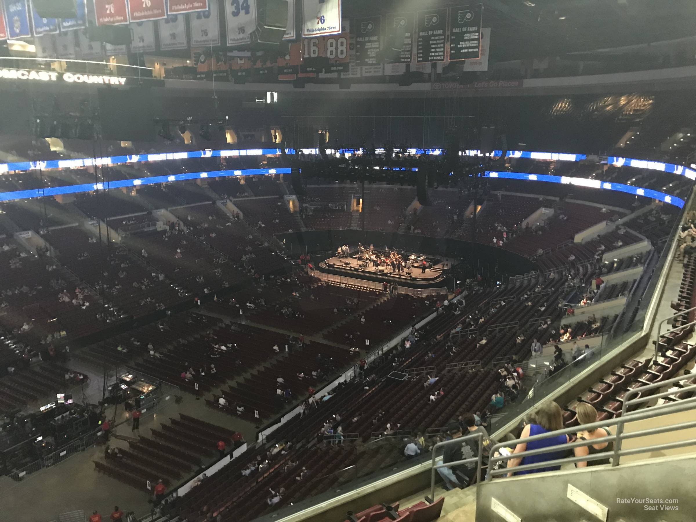 section 210, row 7 seat view  for concert - wells fargo center