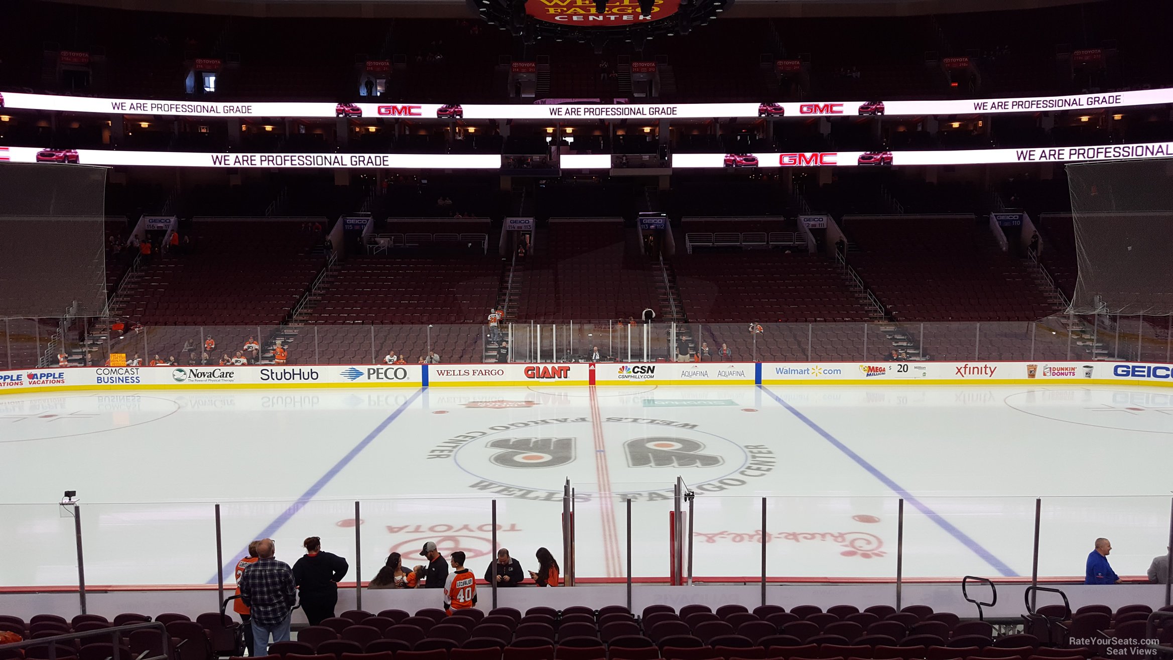 Wells Fargo Center Seating Chart Flyers Game