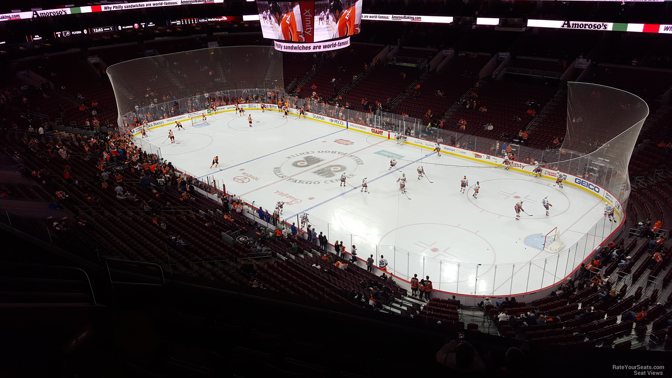 section 204a, row 8 seat view  for hockey - wells fargo center