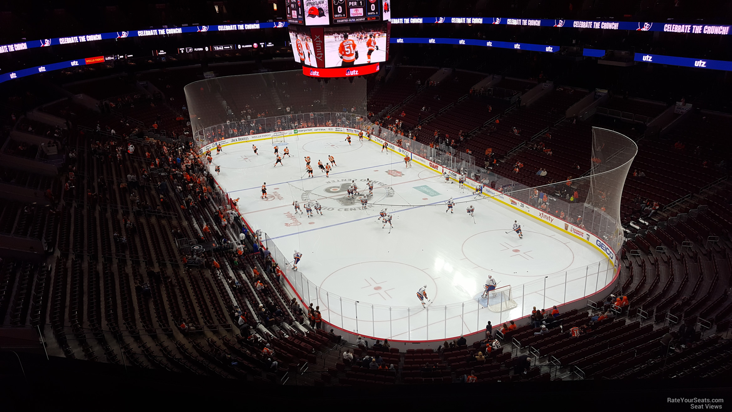 section 205a, row 8 seat view  for hockey - wells fargo center
