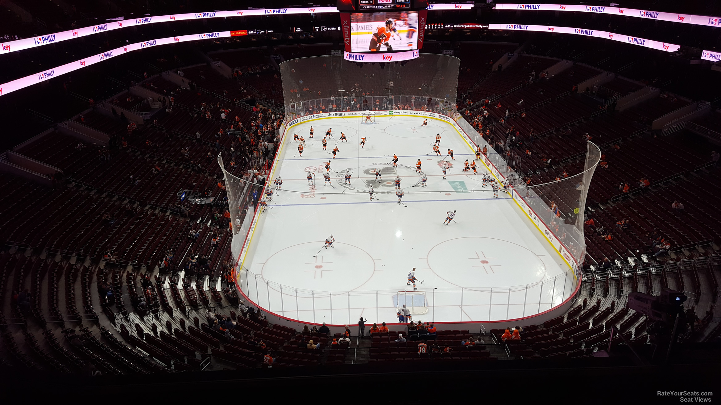 section 207, row 8 seat view  for hockey - wells fargo center