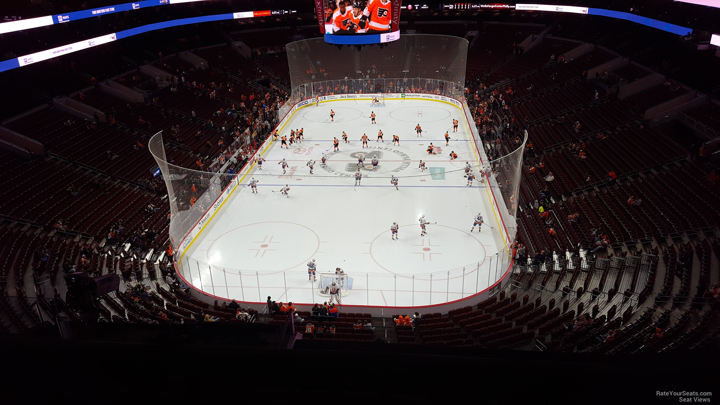 section 207a, row 8 seat view  for hockey - wells fargo center