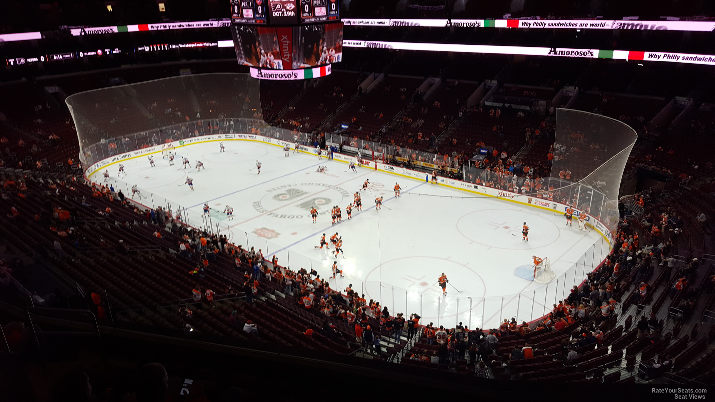 section 216a, row 8 seat view  for hockey - wells fargo center