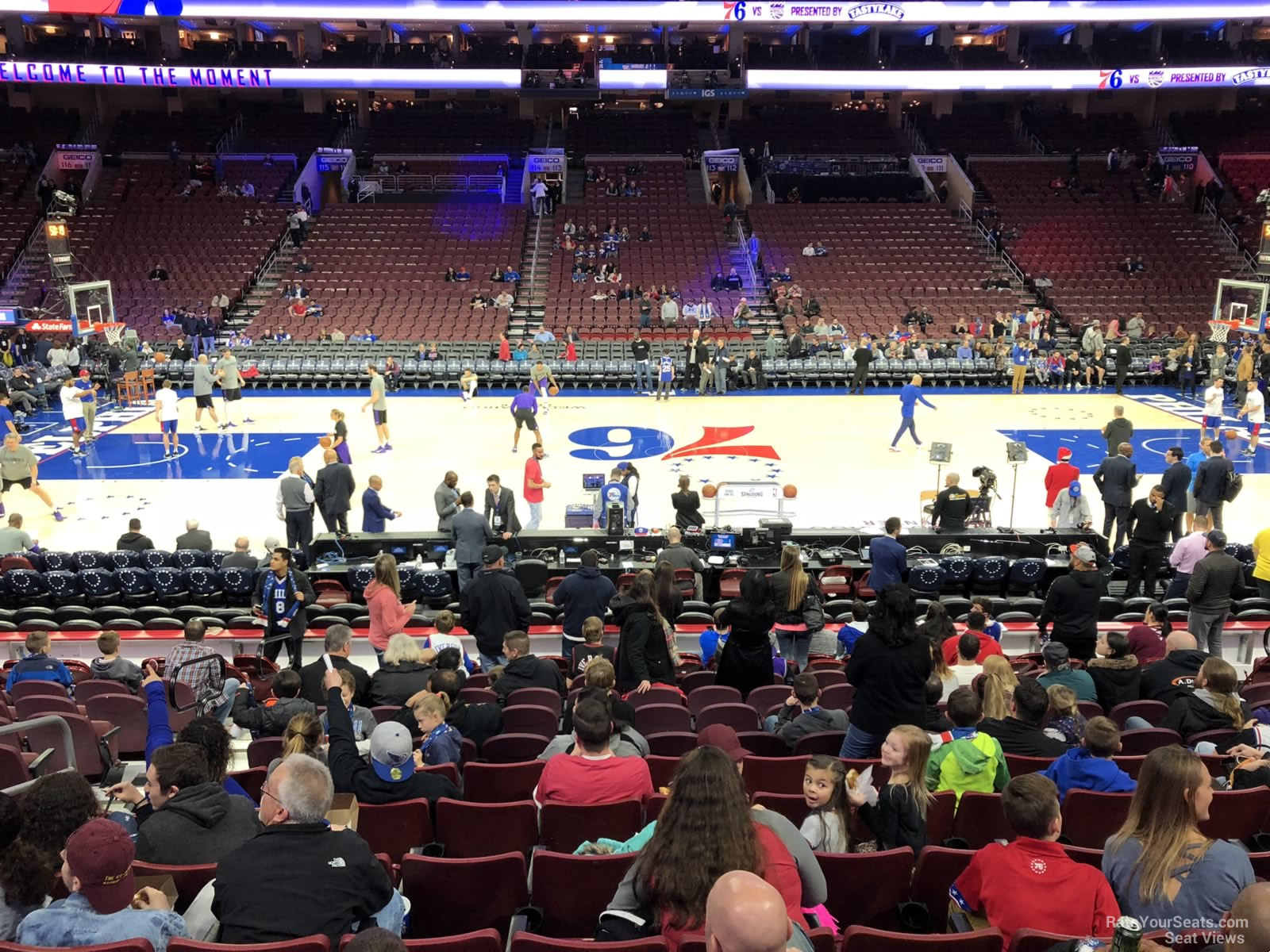 Wells Fargo Center Section 101 Philadelphia 76ers