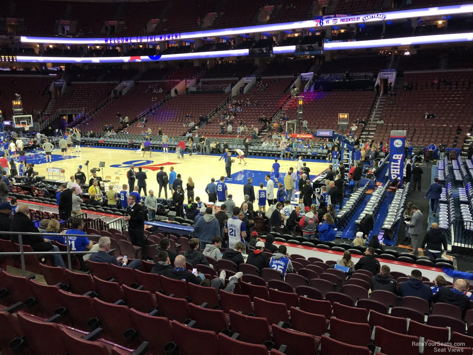 section 103, row 14 seat view  for basketball - wells fargo center