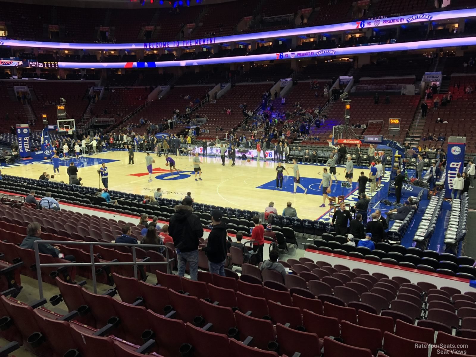 section 115, row 14 seat view  for basketball - wells fargo center