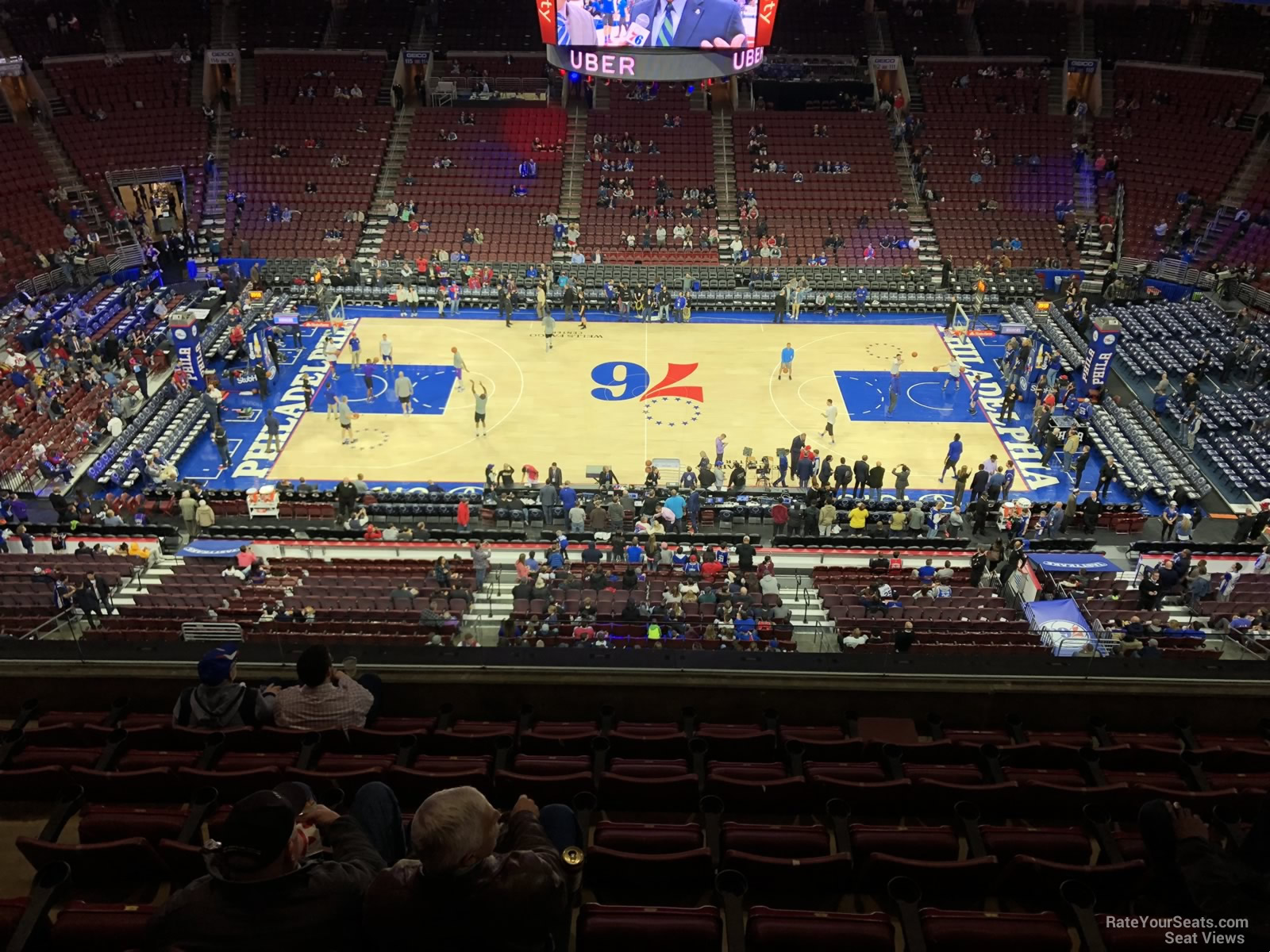 section 201, row 7 seat view  for basketball - wells fargo center