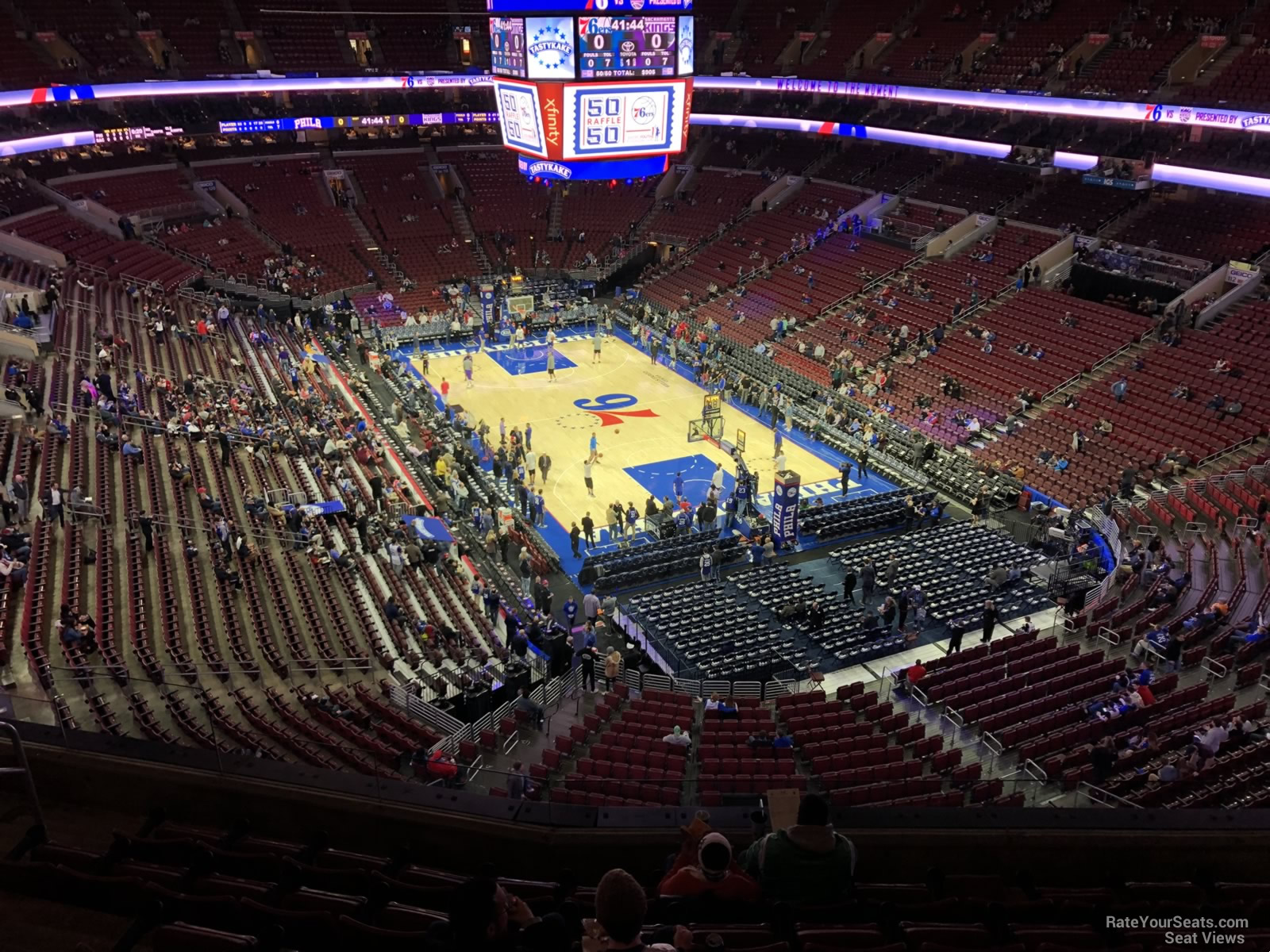 section 205a, row 7 seat view  for basketball - wells fargo center