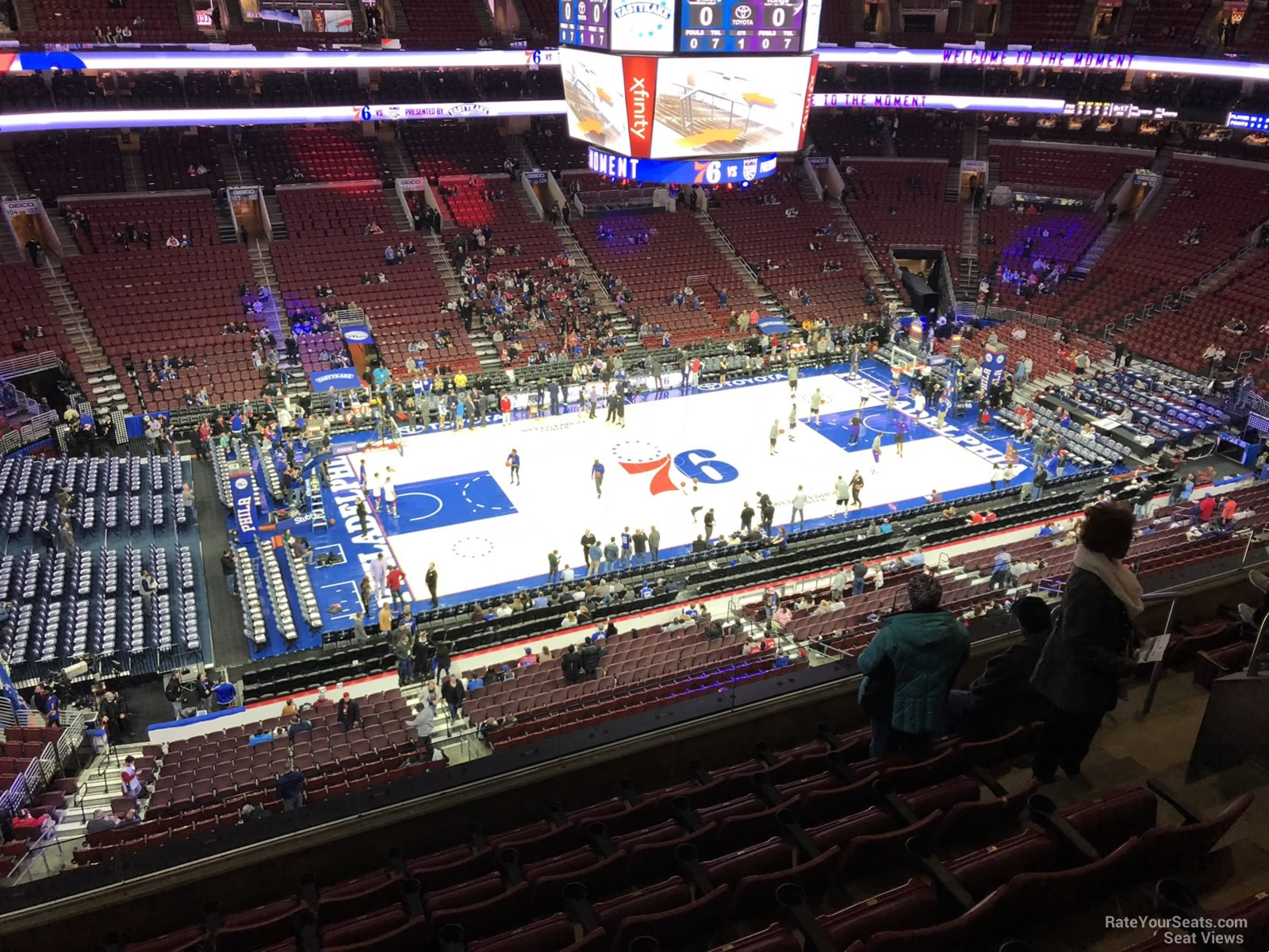 section 211, row 7 seat view  for basketball - wells fargo center