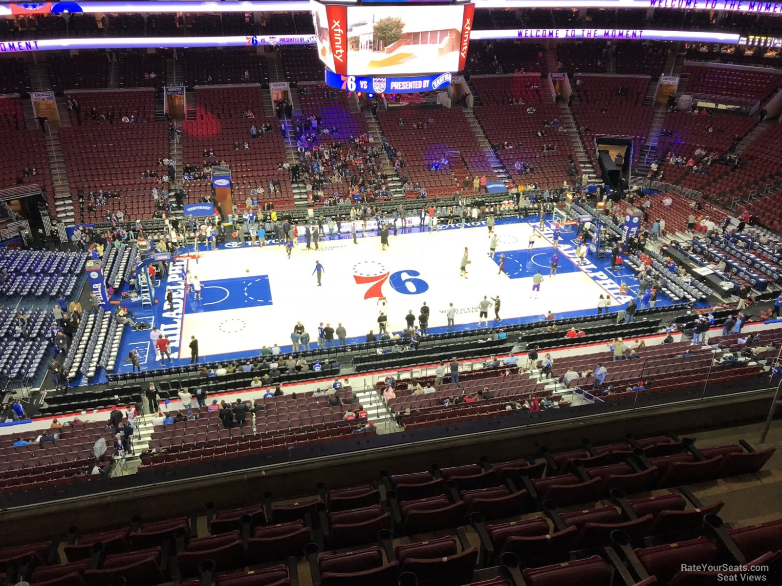 section 212, row 7 seat view  for basketball - wells fargo center