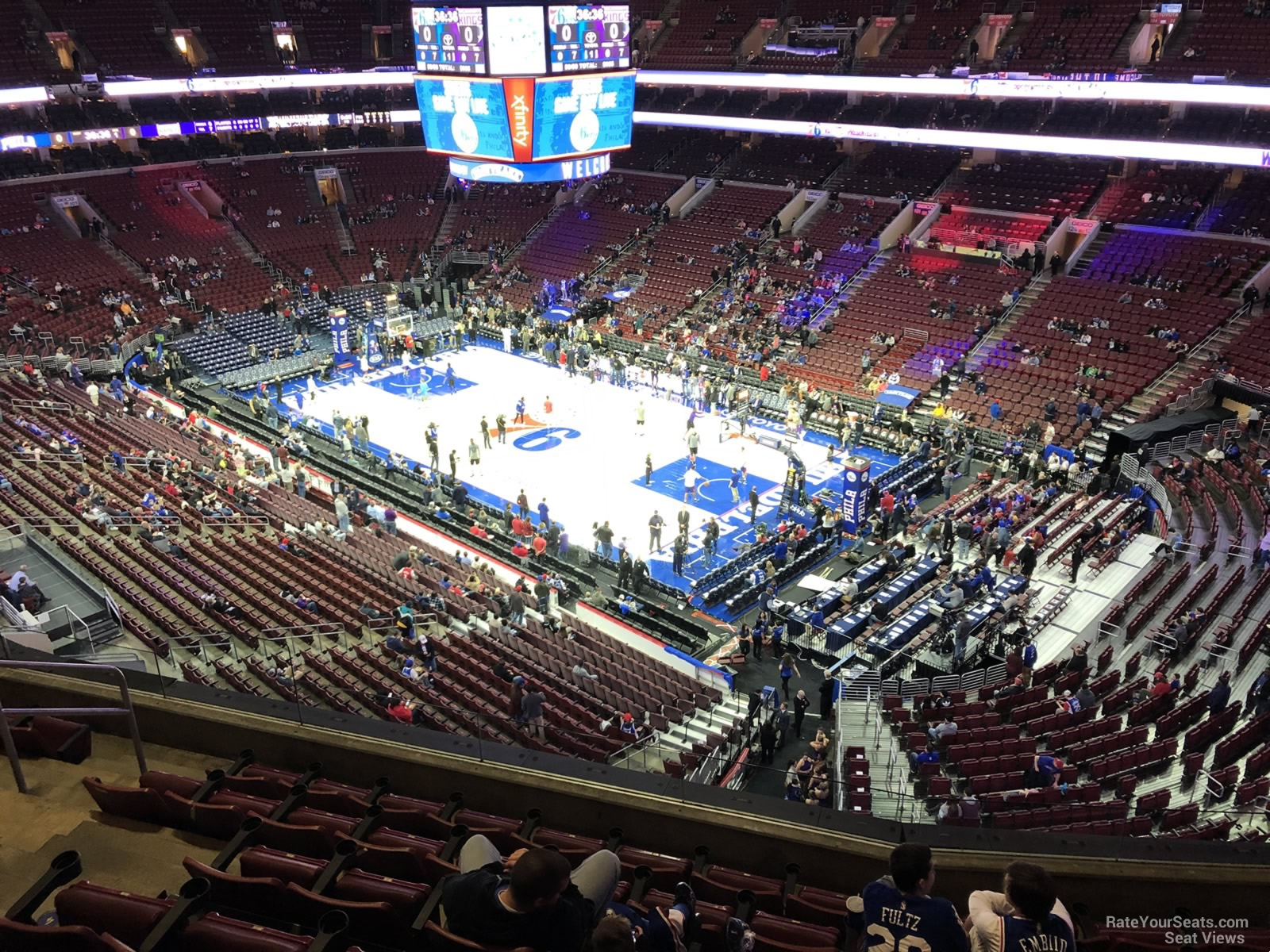 section 216a, row 7 seat view  for basketball - wells fargo center