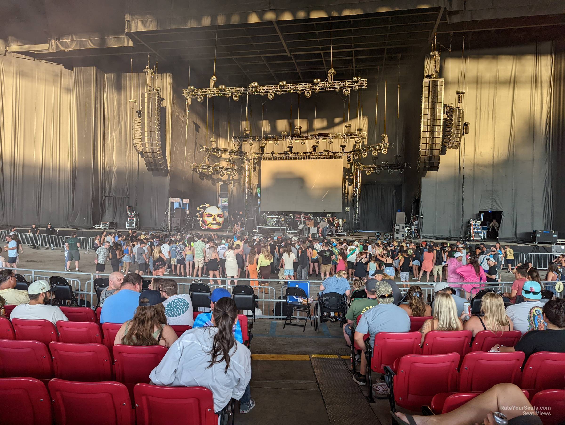 section 103, row 7 seat view  - white river amphitheatre