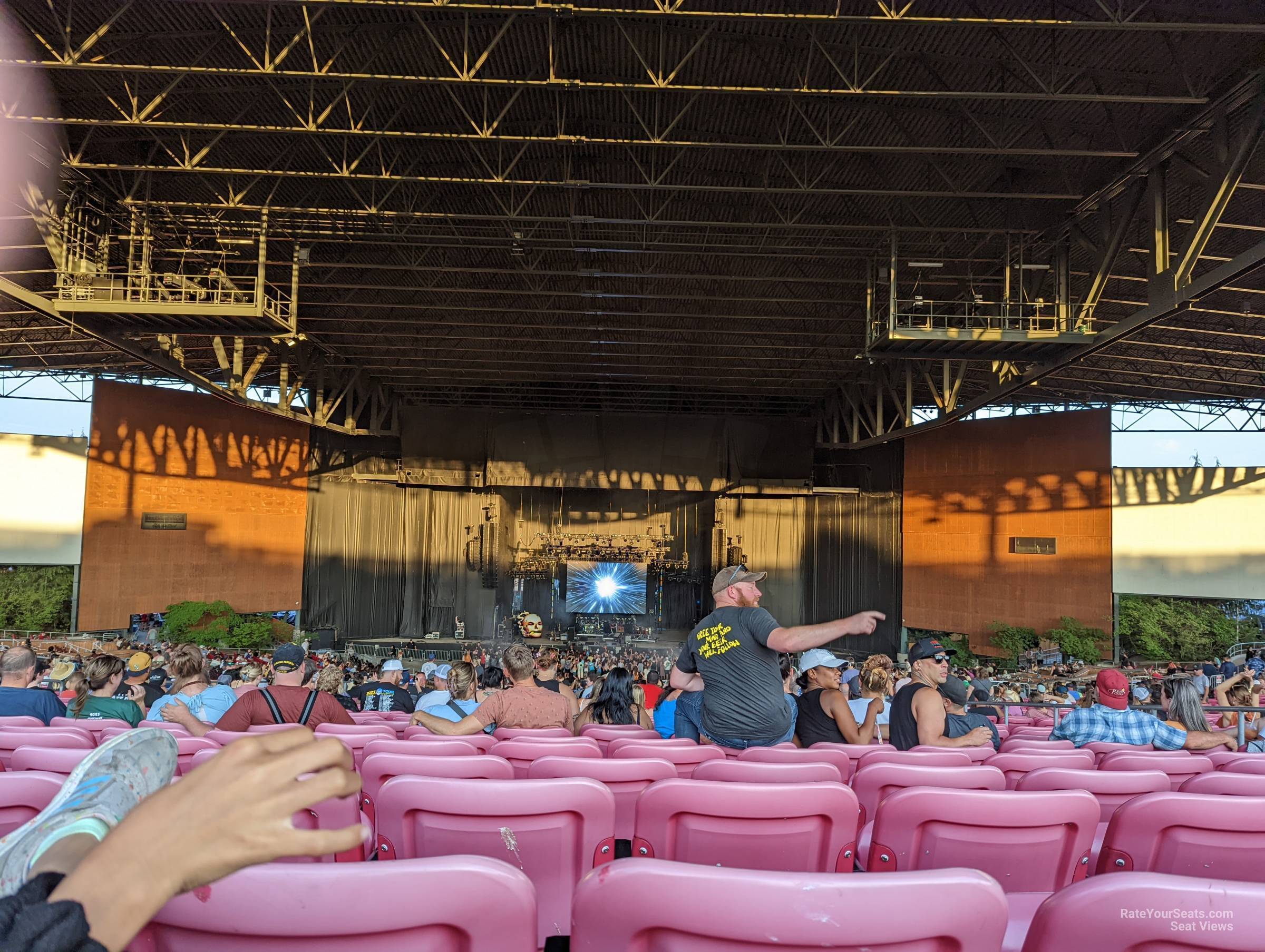 section 206, row 32 seat view  - white river amphitheatre