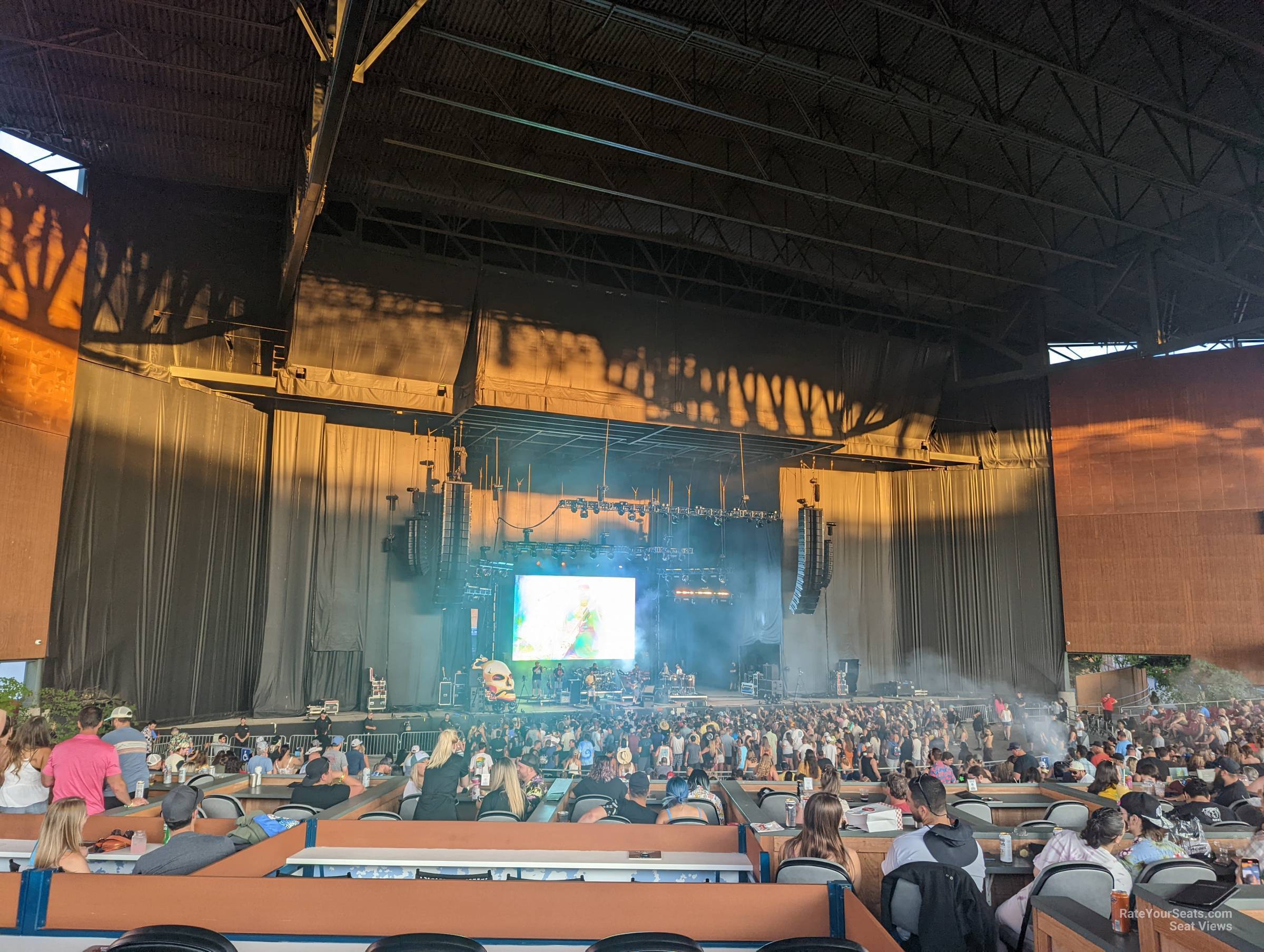 section 209, row 1 seat view  - white river amphitheatre
