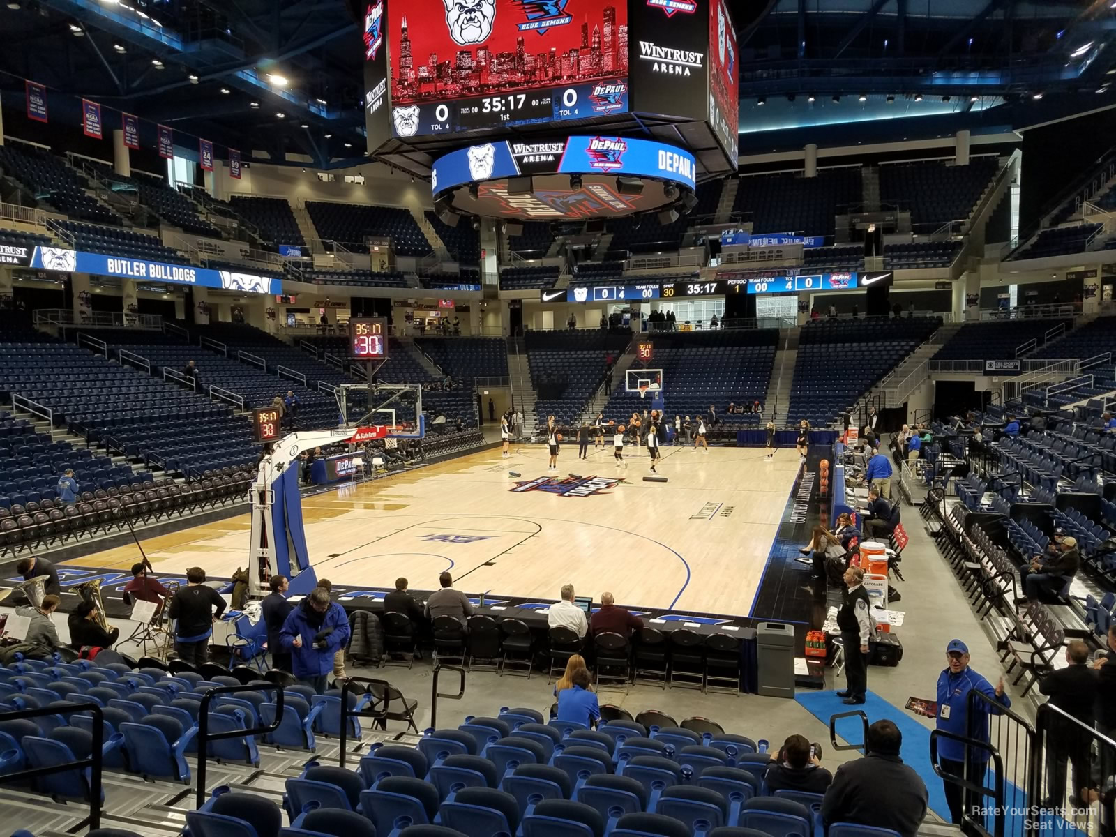 Section 115 at Wintrust Arena DePaul Basketball