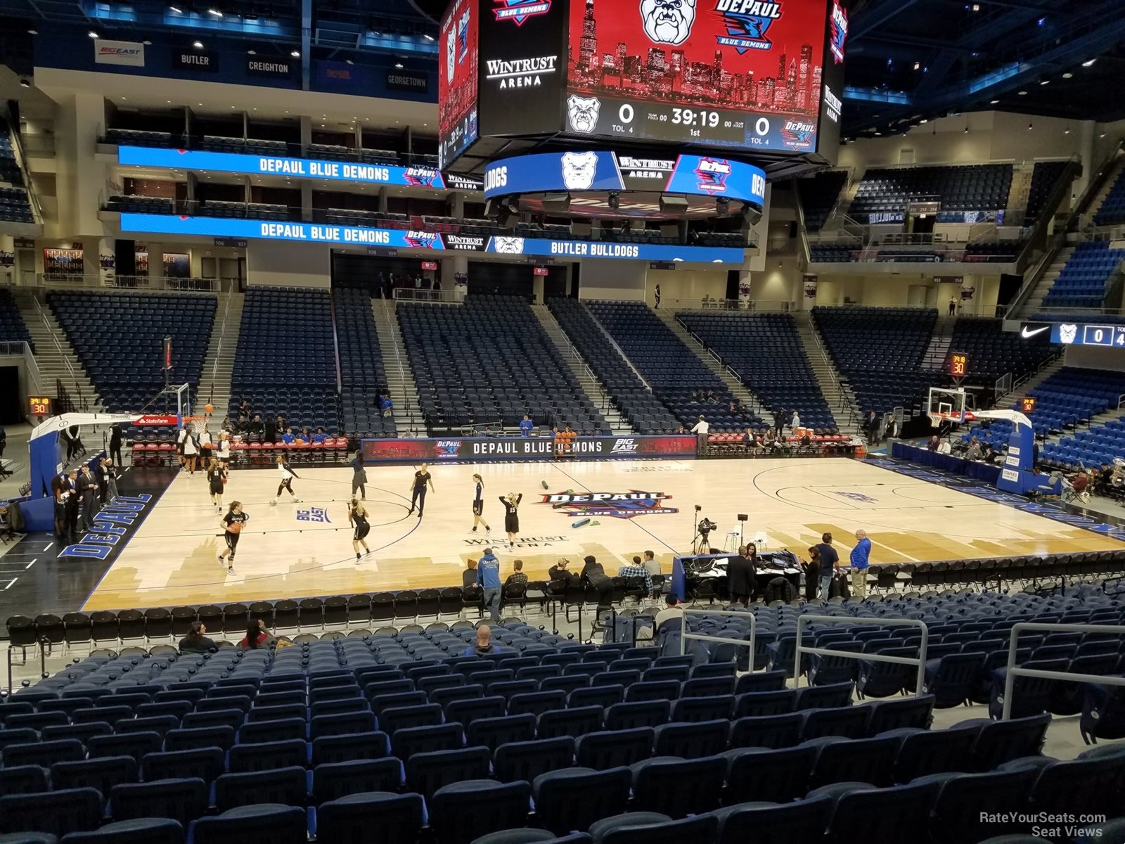 Wintrust Arena Section 125 Depaul Basketball 9215